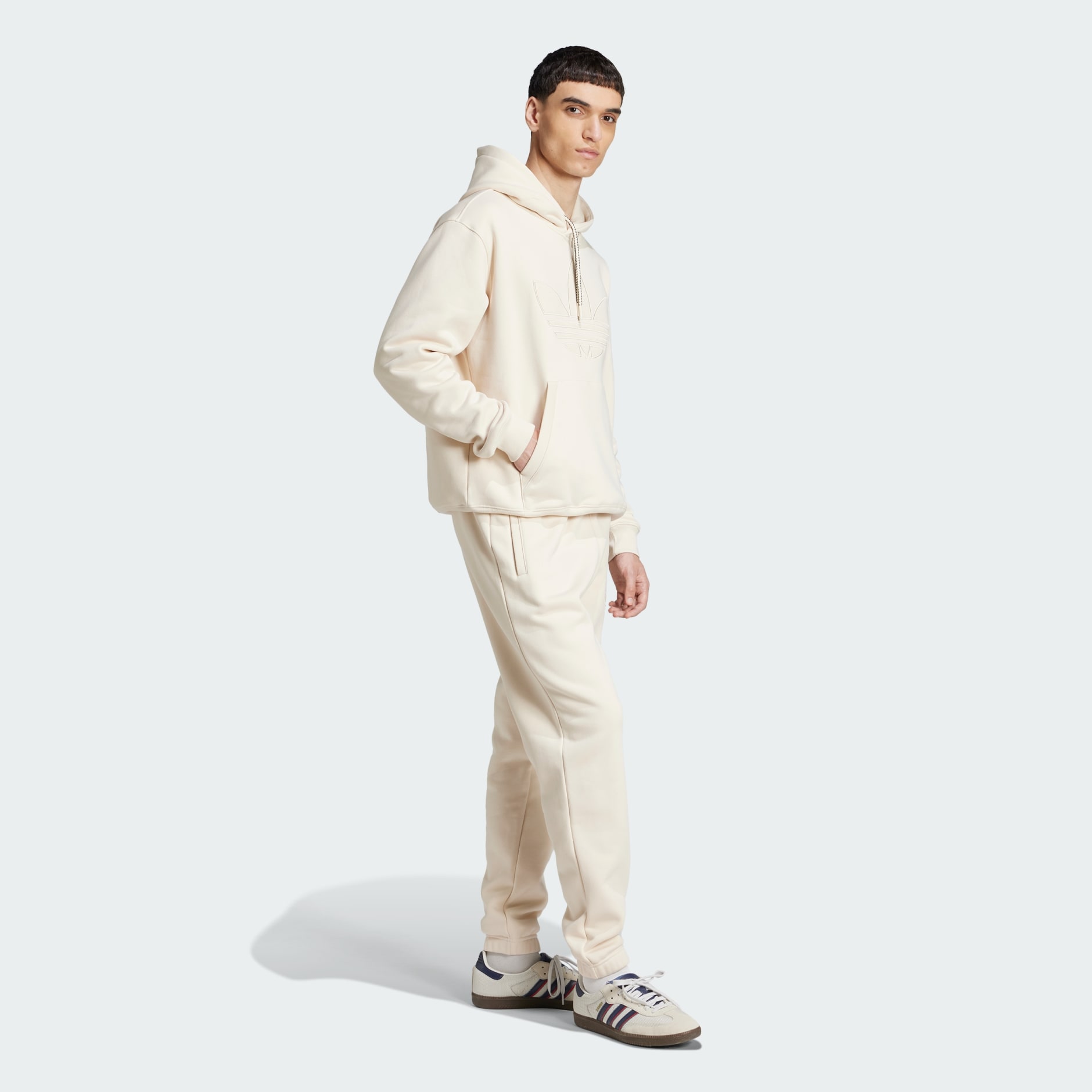 Fleece white joggers sale