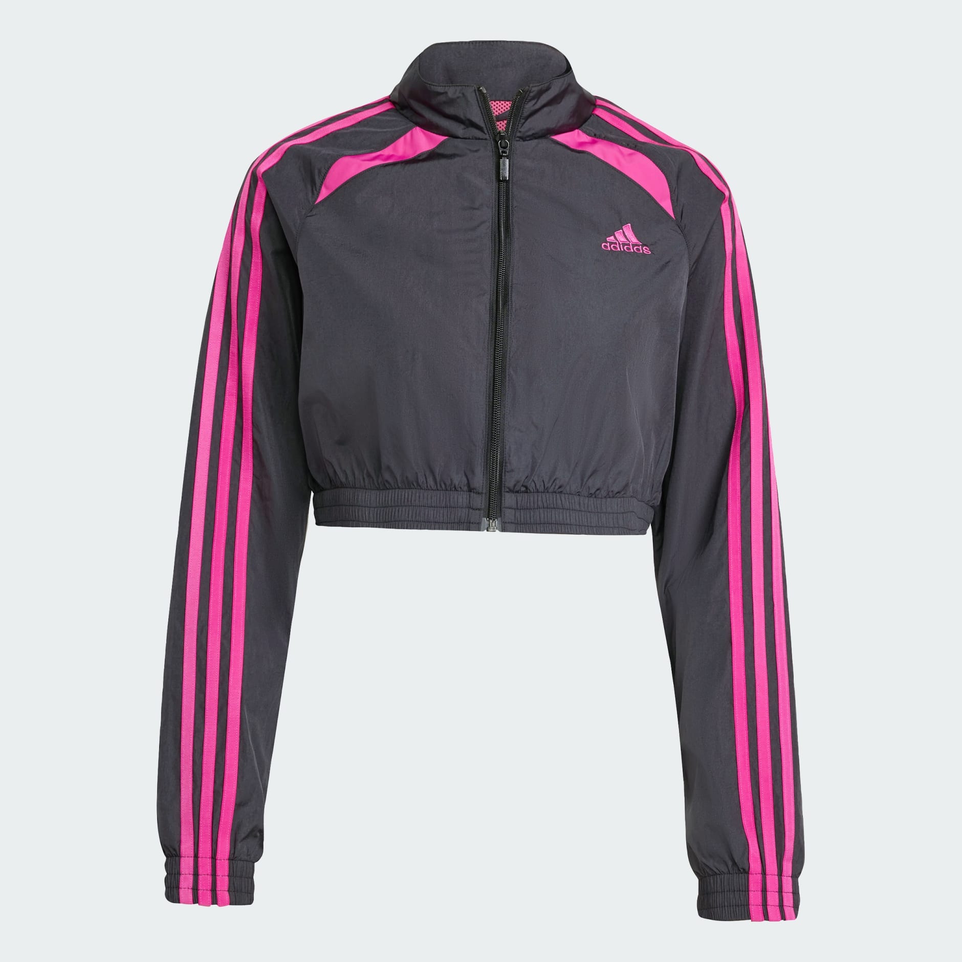 adidas / アディダス TRACK TOP CLOTHING - Teamgeist Adicolor Cropped Track Top - Black | adidas