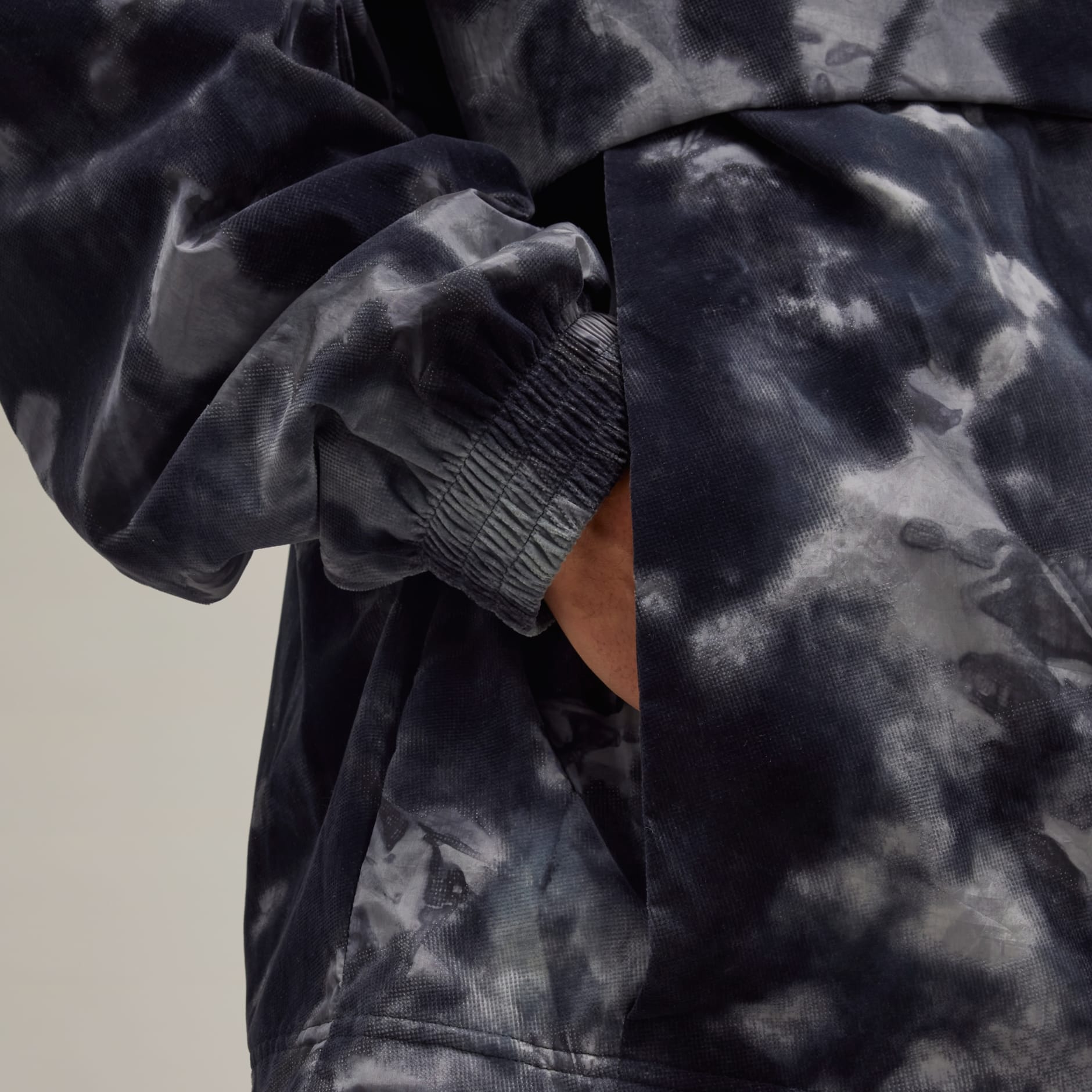 adidas Y-3 3-Stripes Nylon Shell 1/2 Zip Jacket - Black