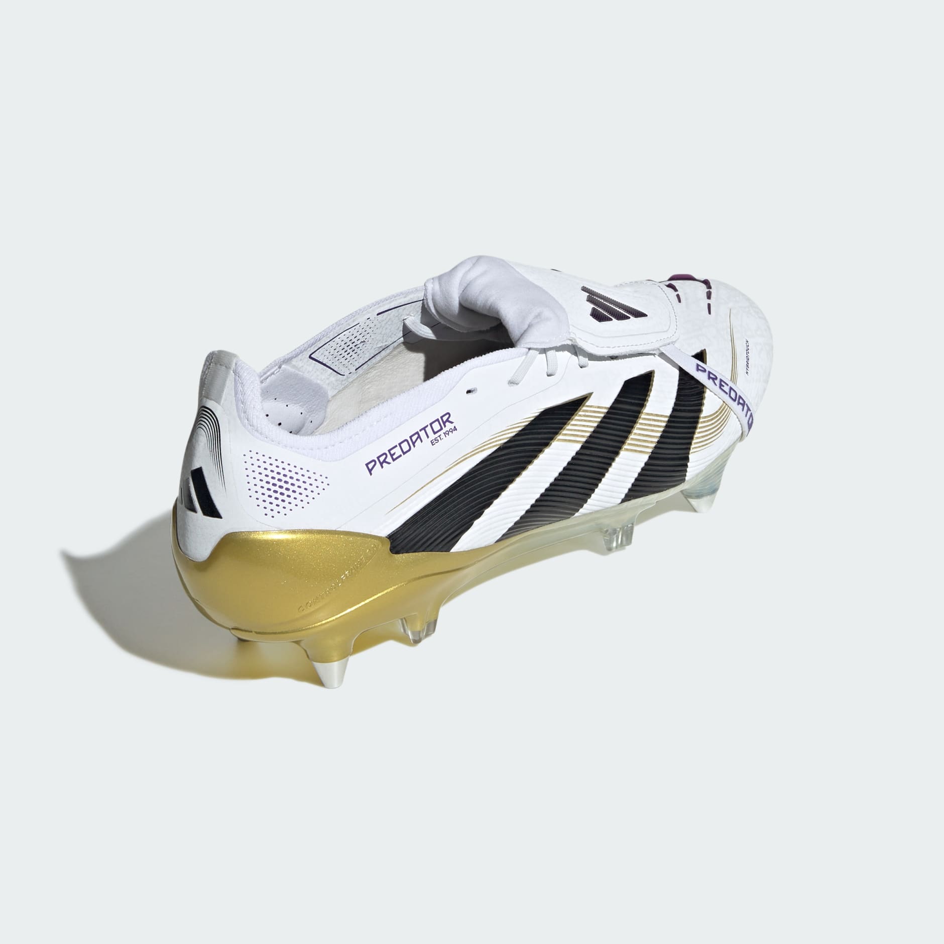 Ghete Predator Elite cu limbă pliabilă, pentru teren moale