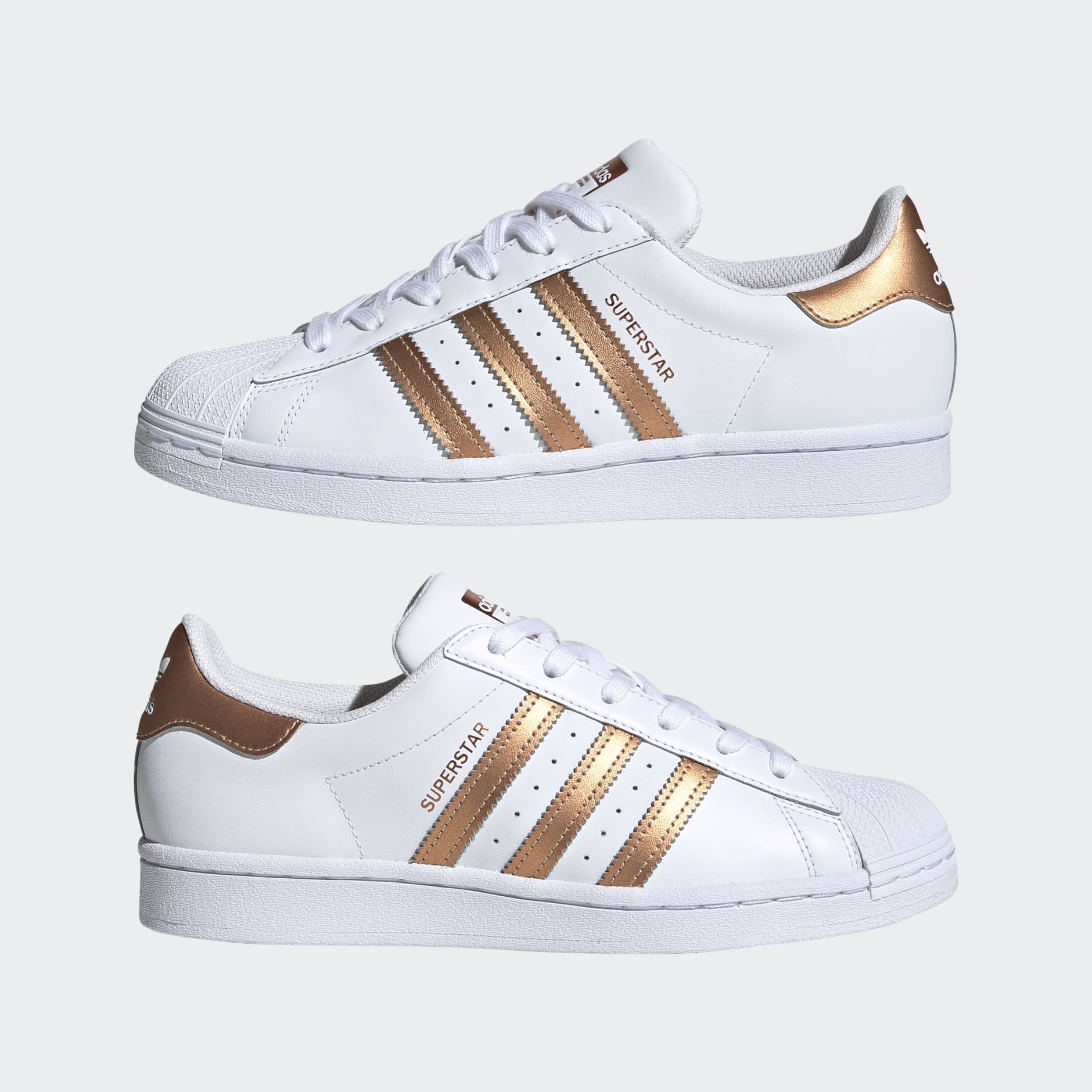 Adidas superstar shop gold tab