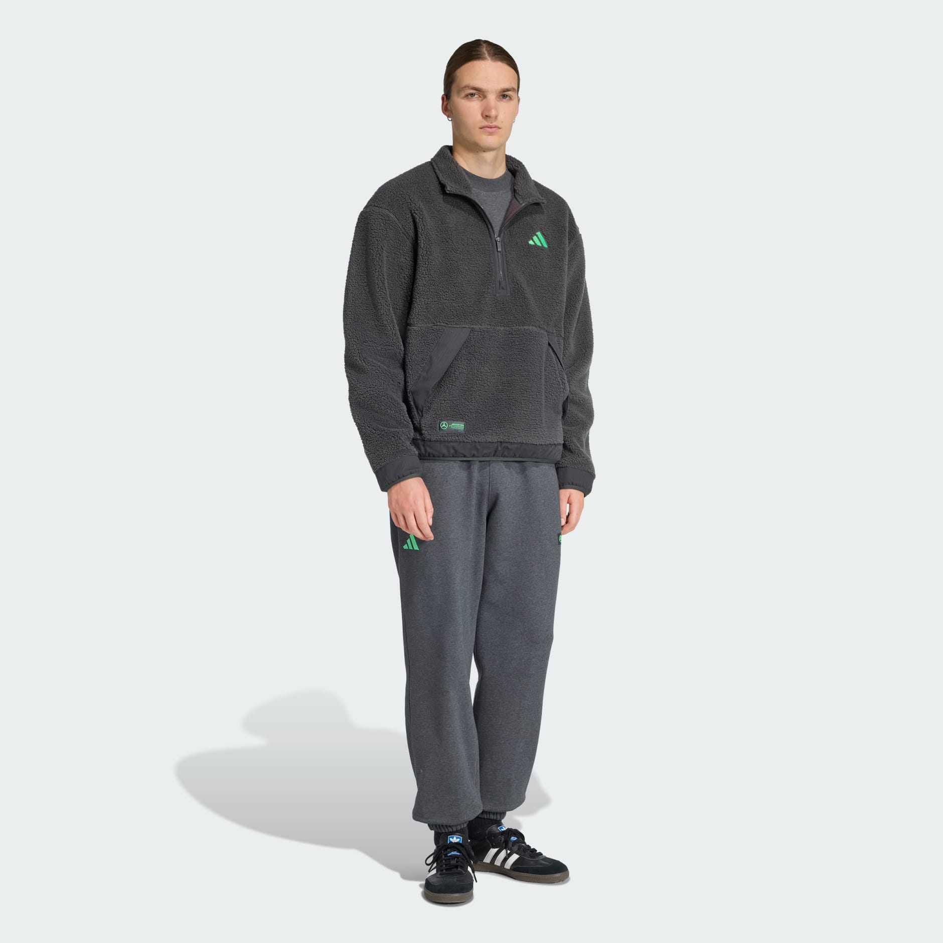 Majica od flisa s patentnim zatvaračem polovicom duljine Mercedes-AMG Petronas Formula One Team Premium