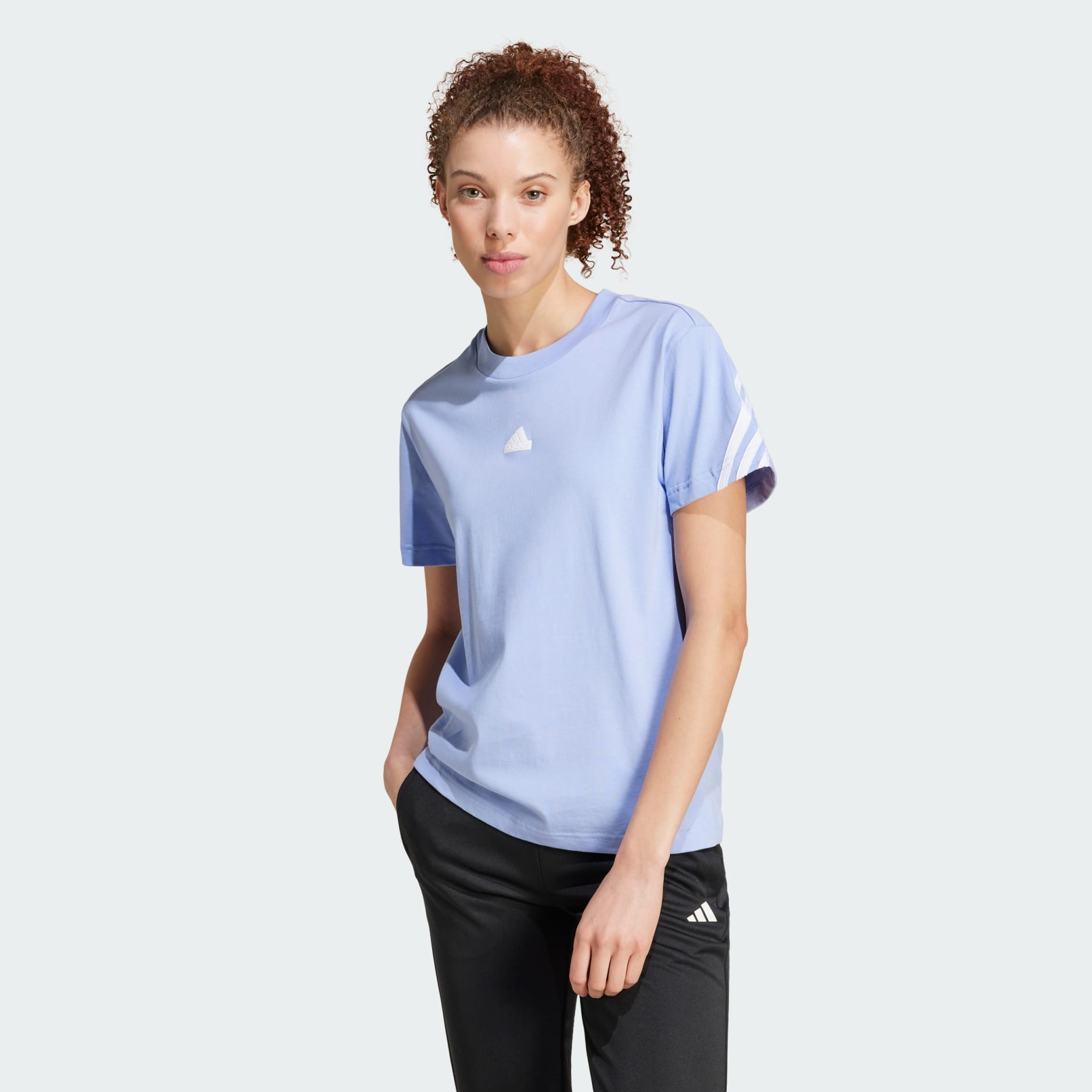 adidas Future Icons 3 Stripes Tee Blue adidas UAE