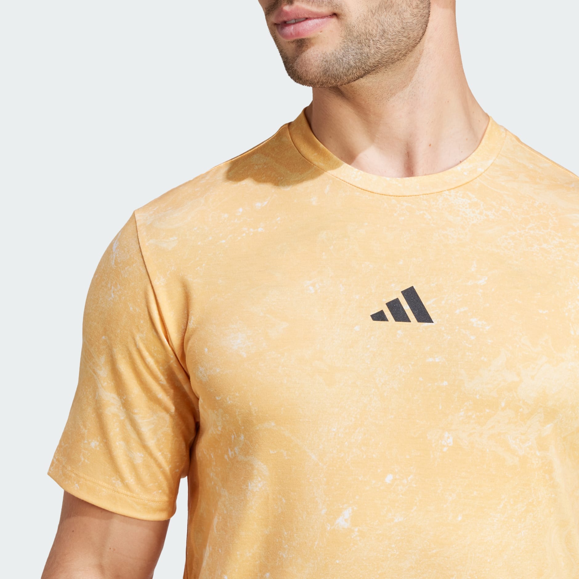 Adidas t shirt mens yellow online