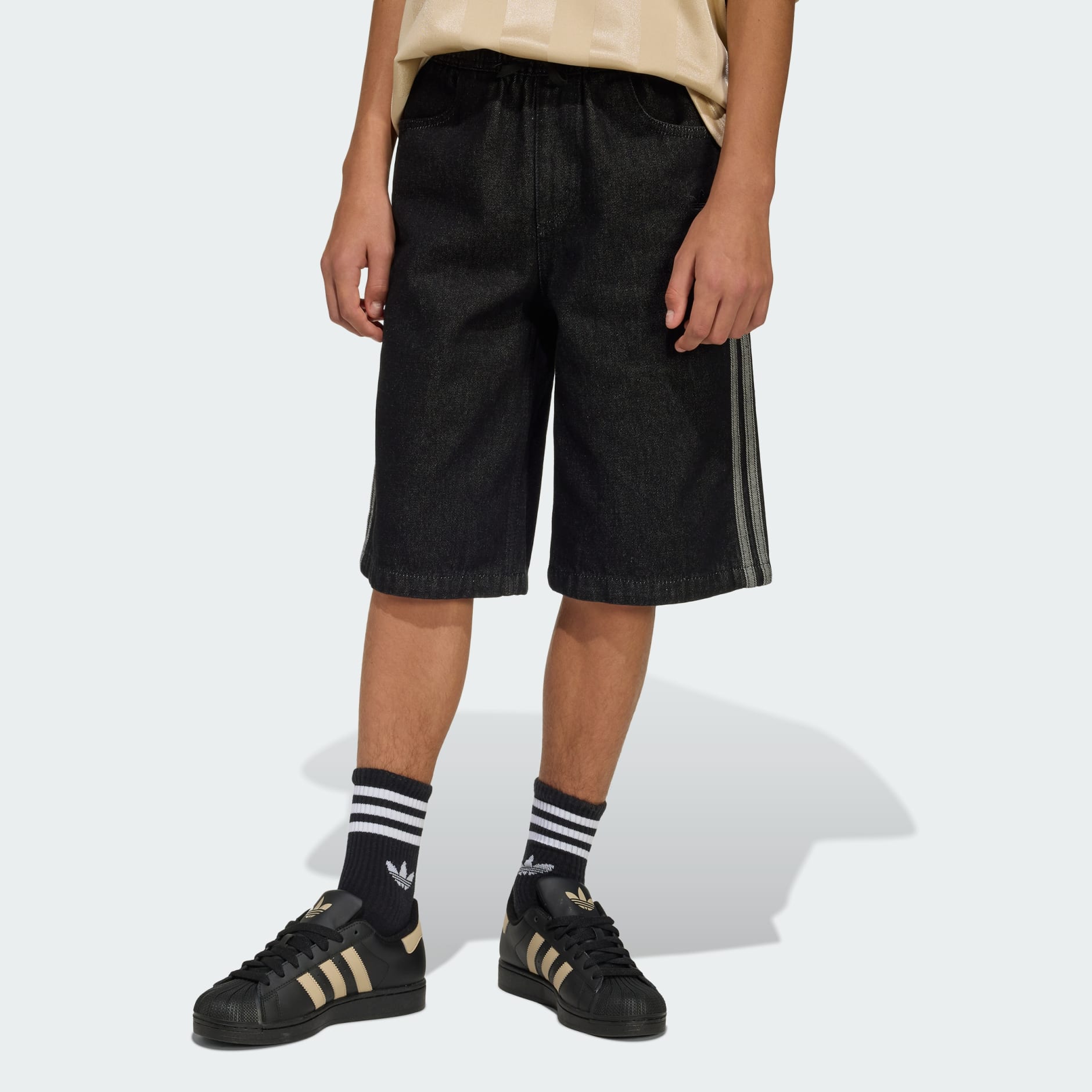 PANTALONI SCURȚI DIN DENIM