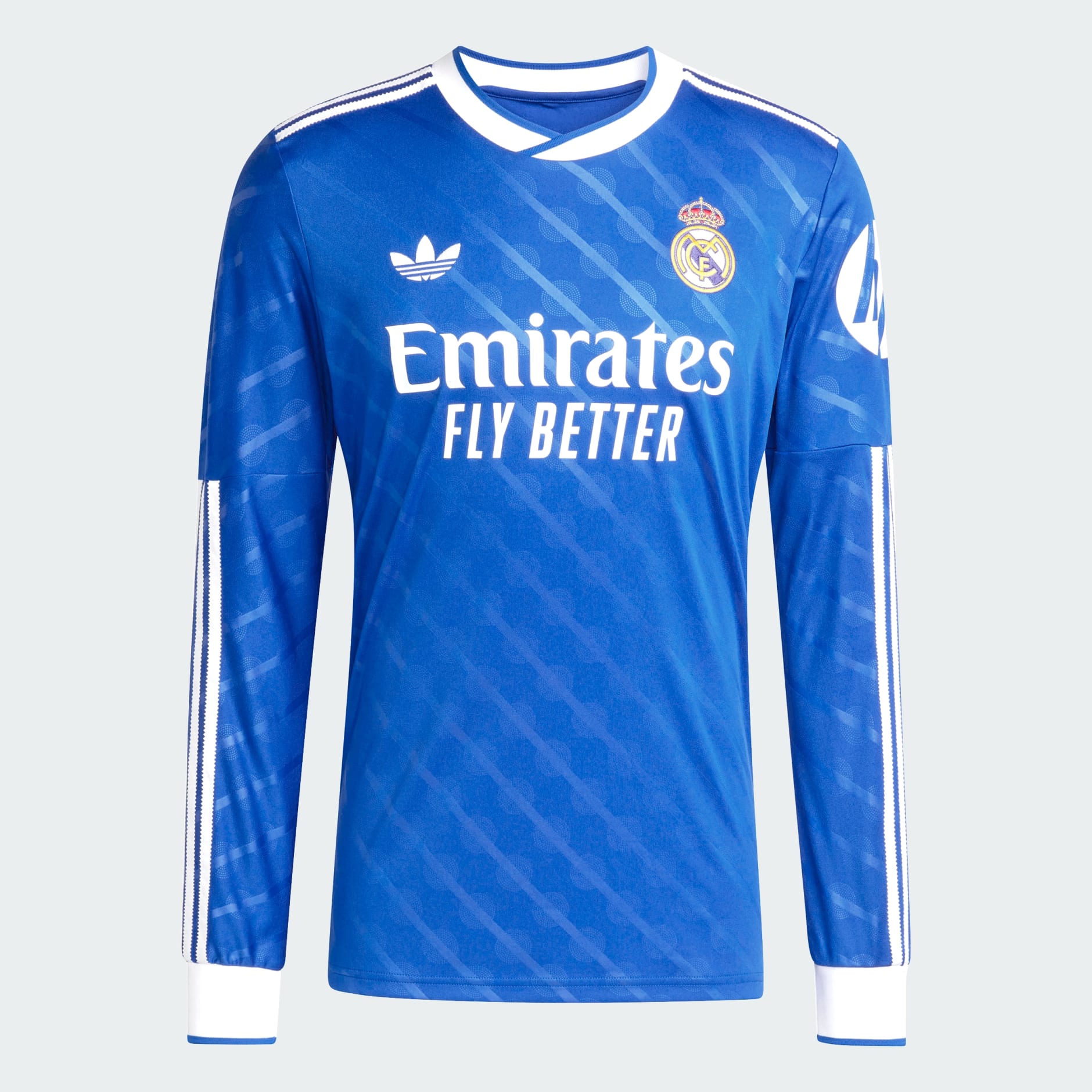 Clothing - Real Madrid 25/26 Long Sleeve Third Jersey - Blue