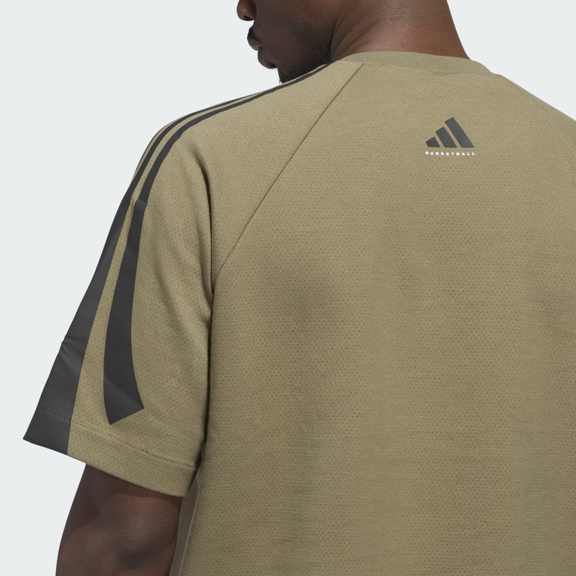 ★adidas★ Basketball Short Sleeve Sweatshirt Olive JN3975 All products - adidas Basketball Short Sleeve Sweatshirt