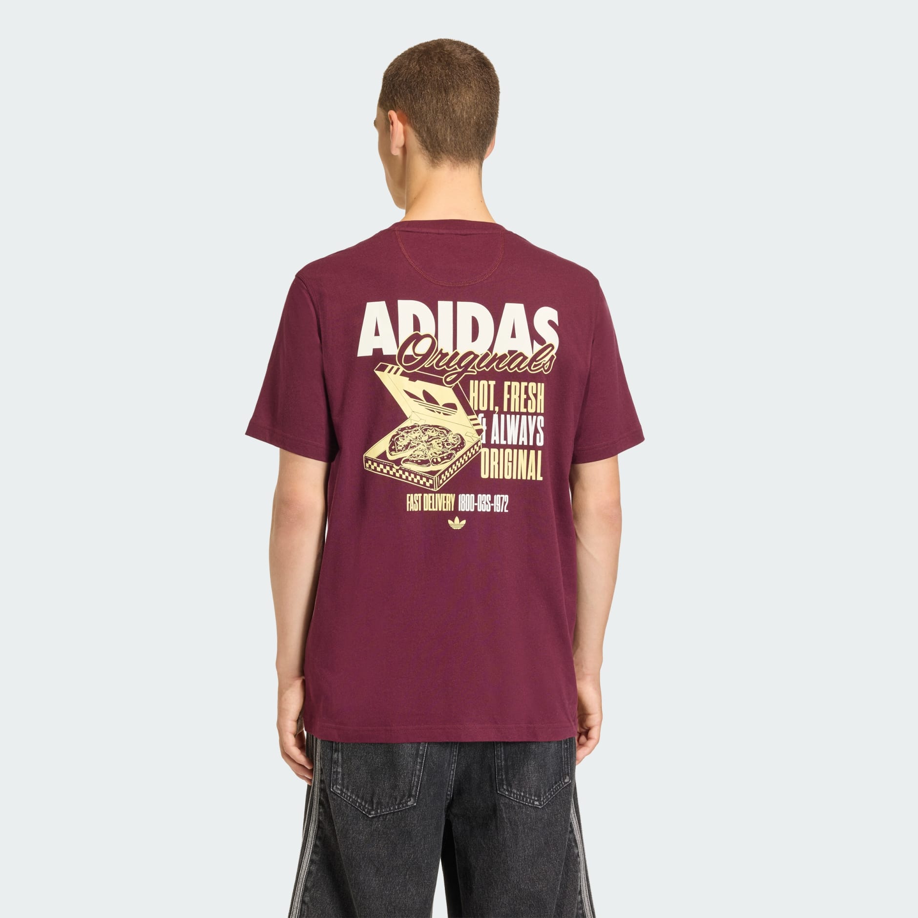 חולצת טי חדשה Pizza Box עם גרפיקה 