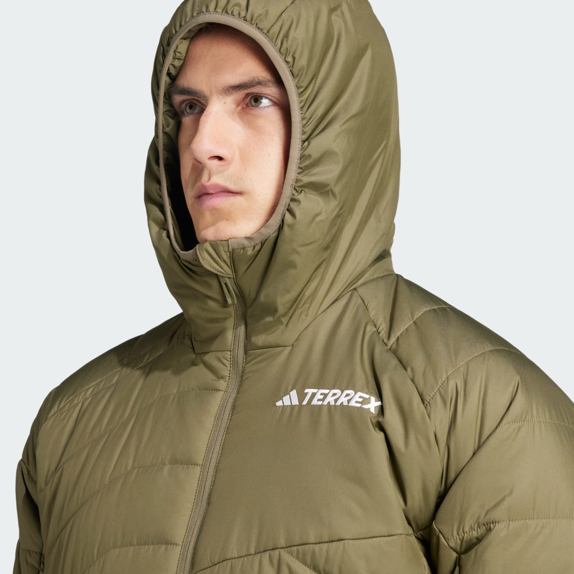 Adidas men's insulated hooded puffer jacket online