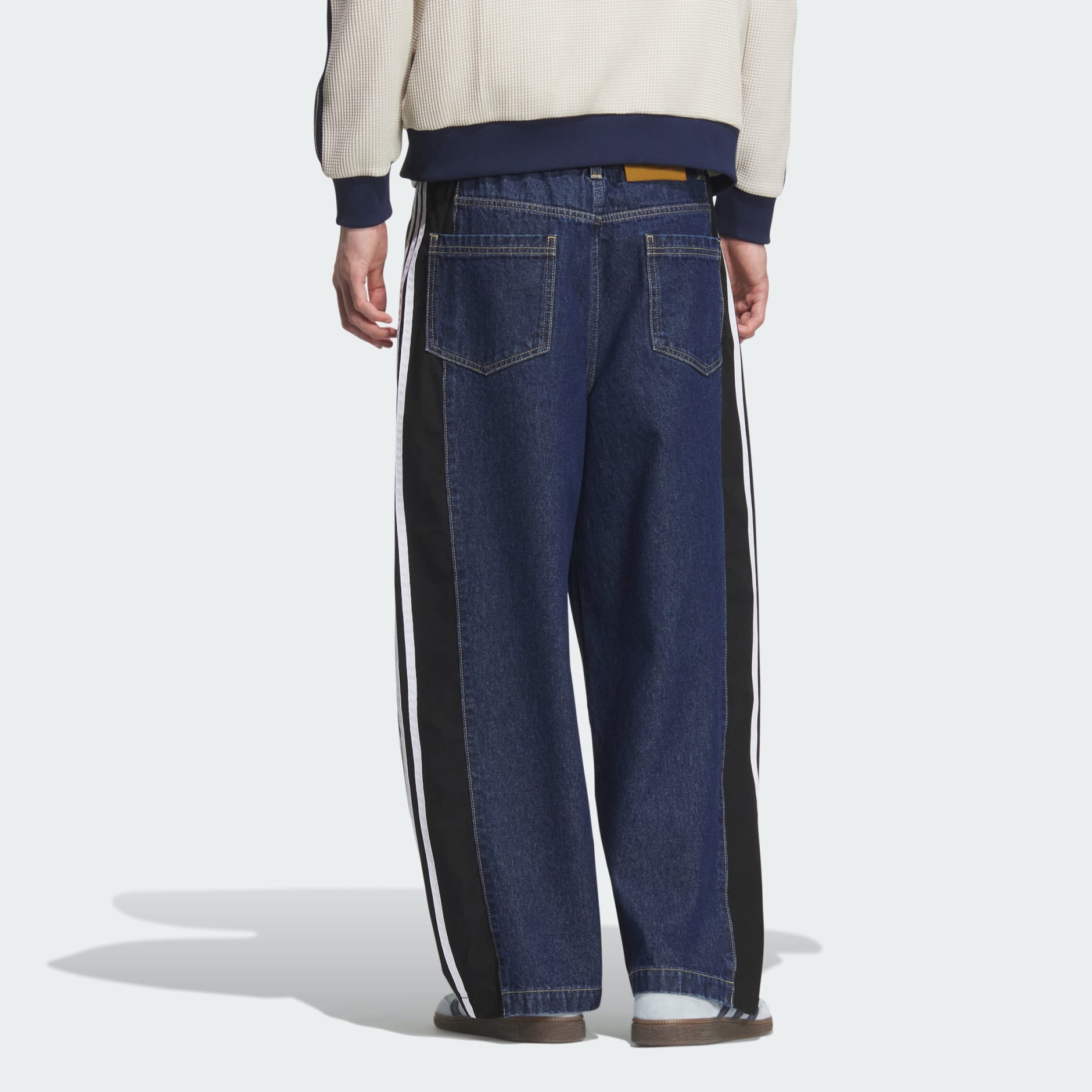 DENIM WASHED PANTS - Blue | adidas Hong Kong