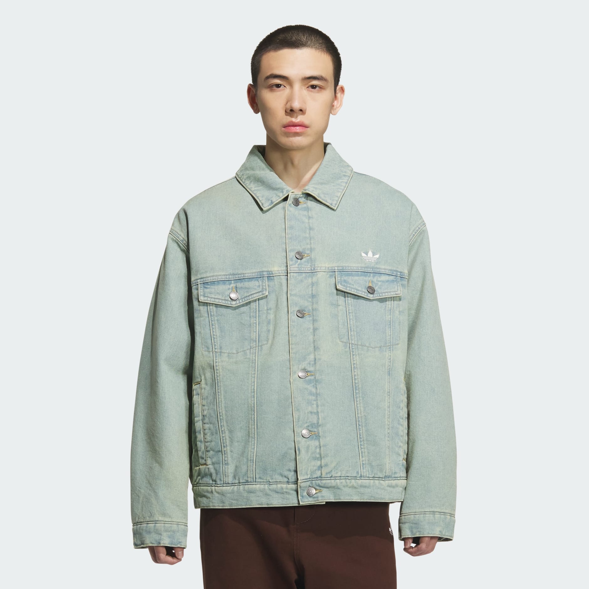 WASHED DENIM PADDED JACKET
