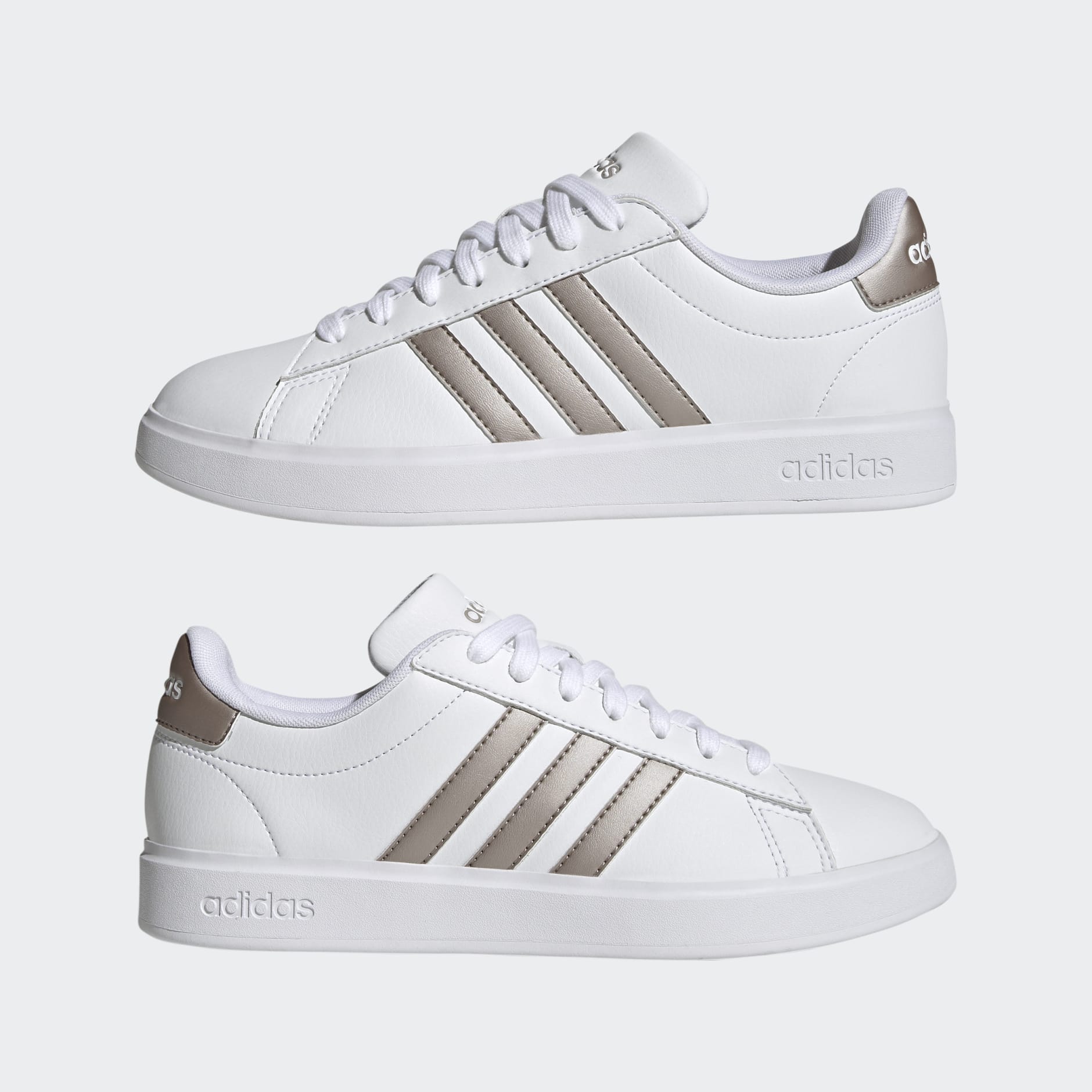 adidas Grand Court Cloudfoam Lifestyle Court Comfort Shoes - White ...