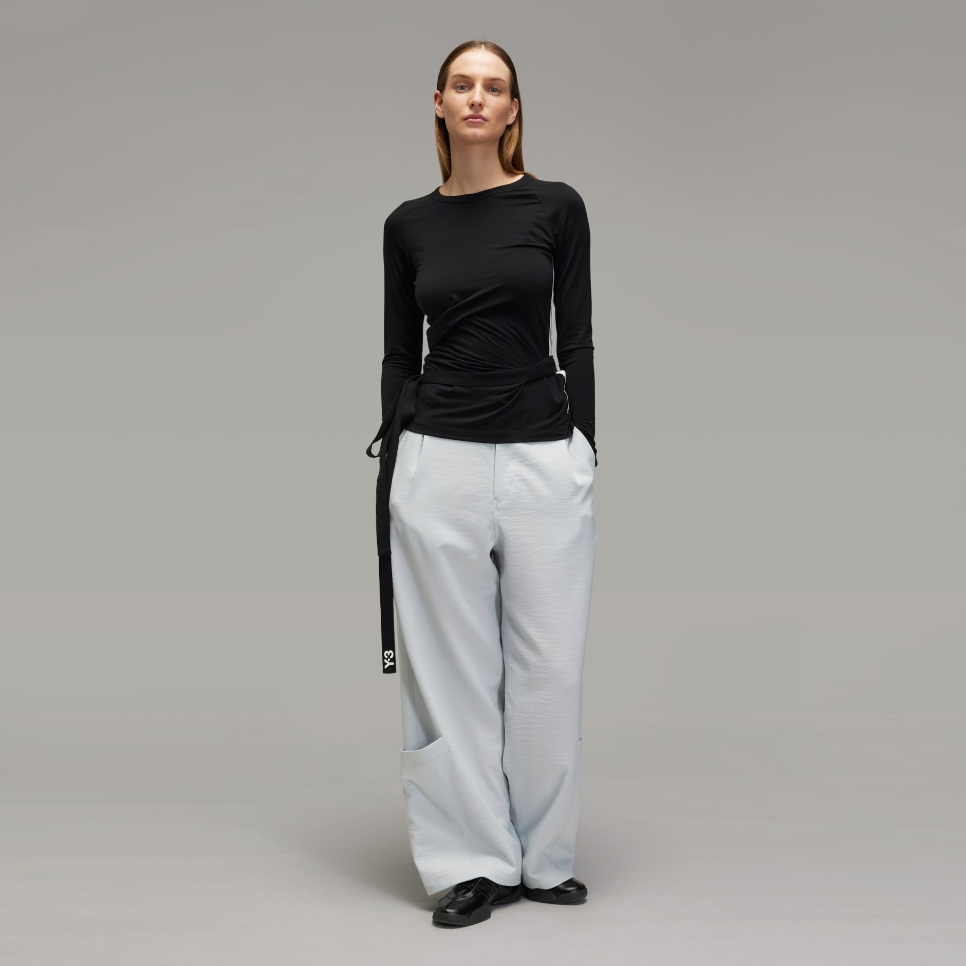 Y-3 CLOSURE LONG SLEEVE TEE ブラック 半袖ホワイト Y-3 Long-sleeve t-shirts for Men | Online Sale up to 52% off