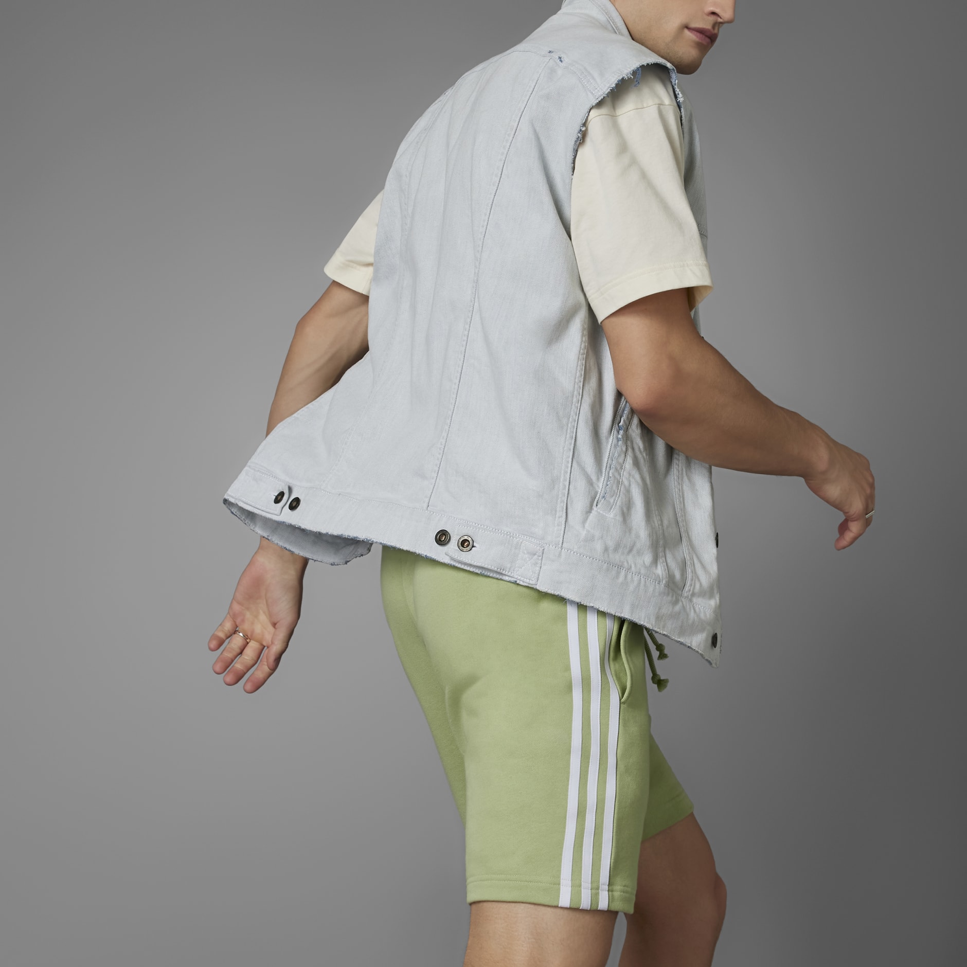 Grow Positivity Cotton 3-Stripes Shorts