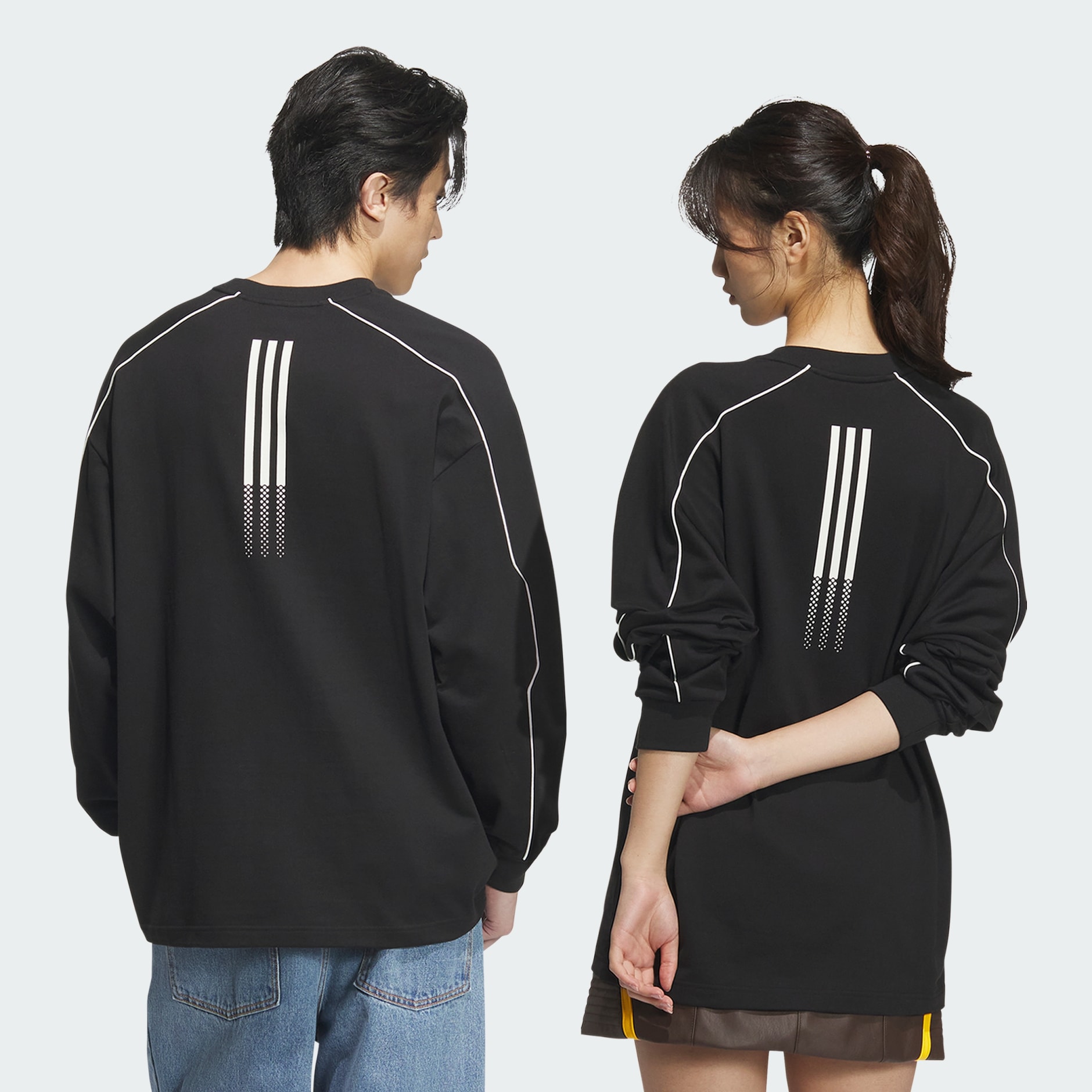 ★adidas★ Racing V-Day Graphic Crew Sweatshirt Gender Neutr Racing V-Day Graphic Crew Sweatshirt (Gender Neutral