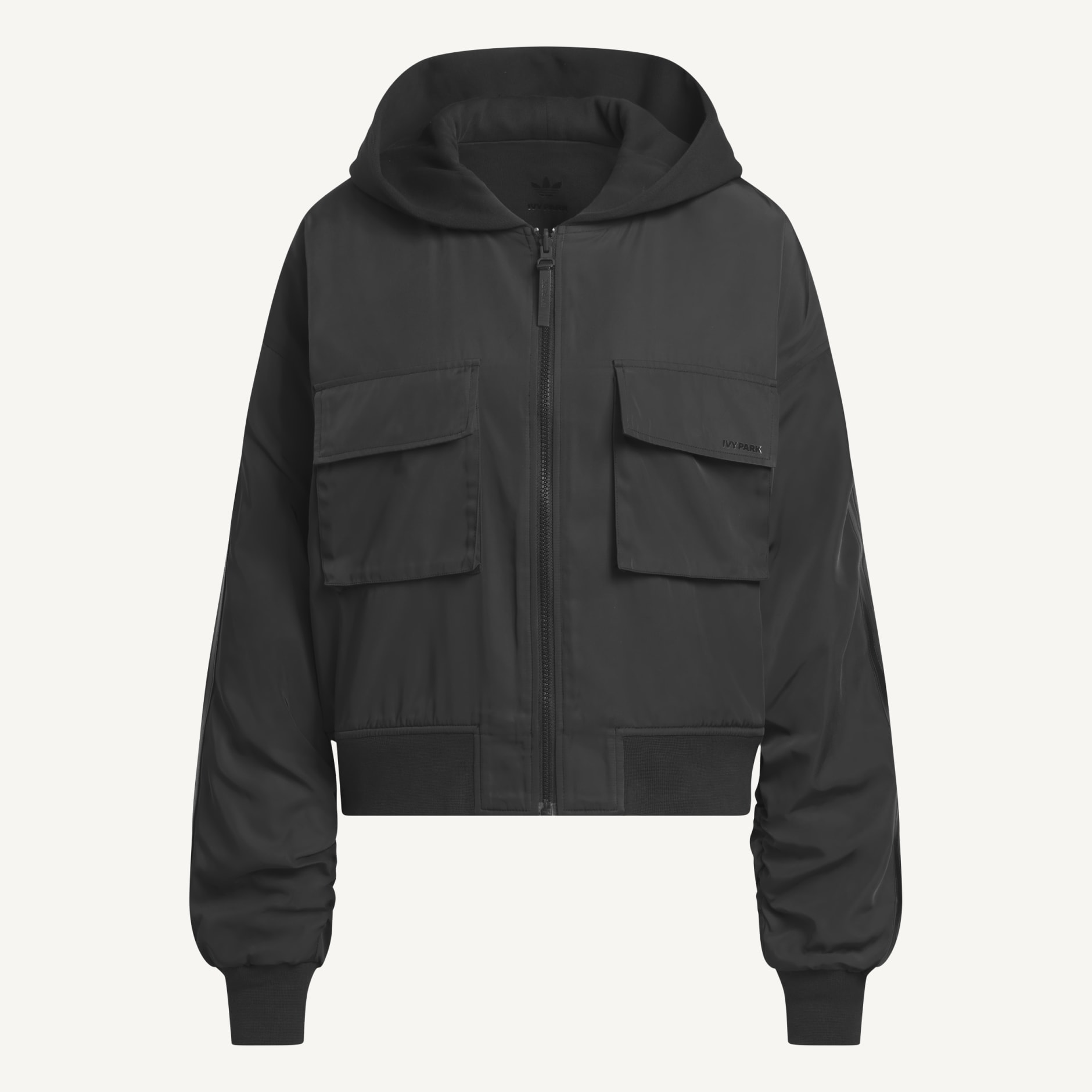 Ivy park 2025 black cropped hoodie