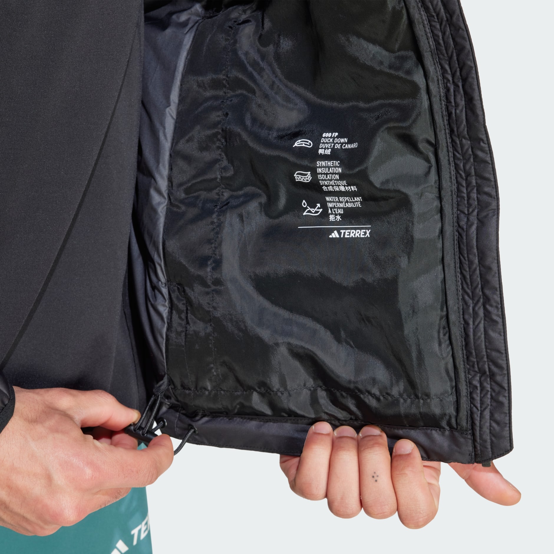 Jachetă cu puf și glugă Terrex Multi Light CLIMAWARM