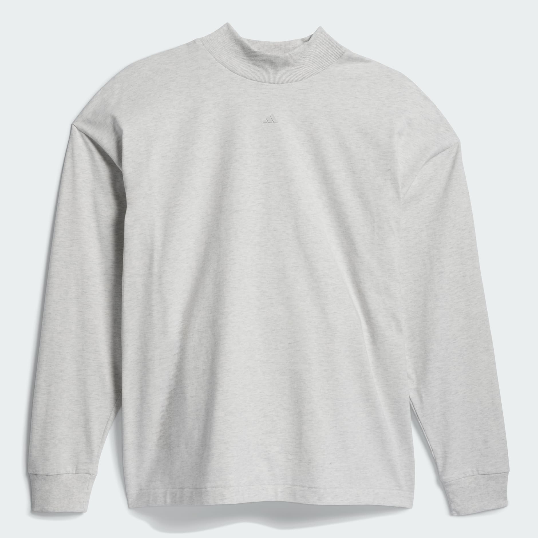 Adidas long sleeve grey on sale