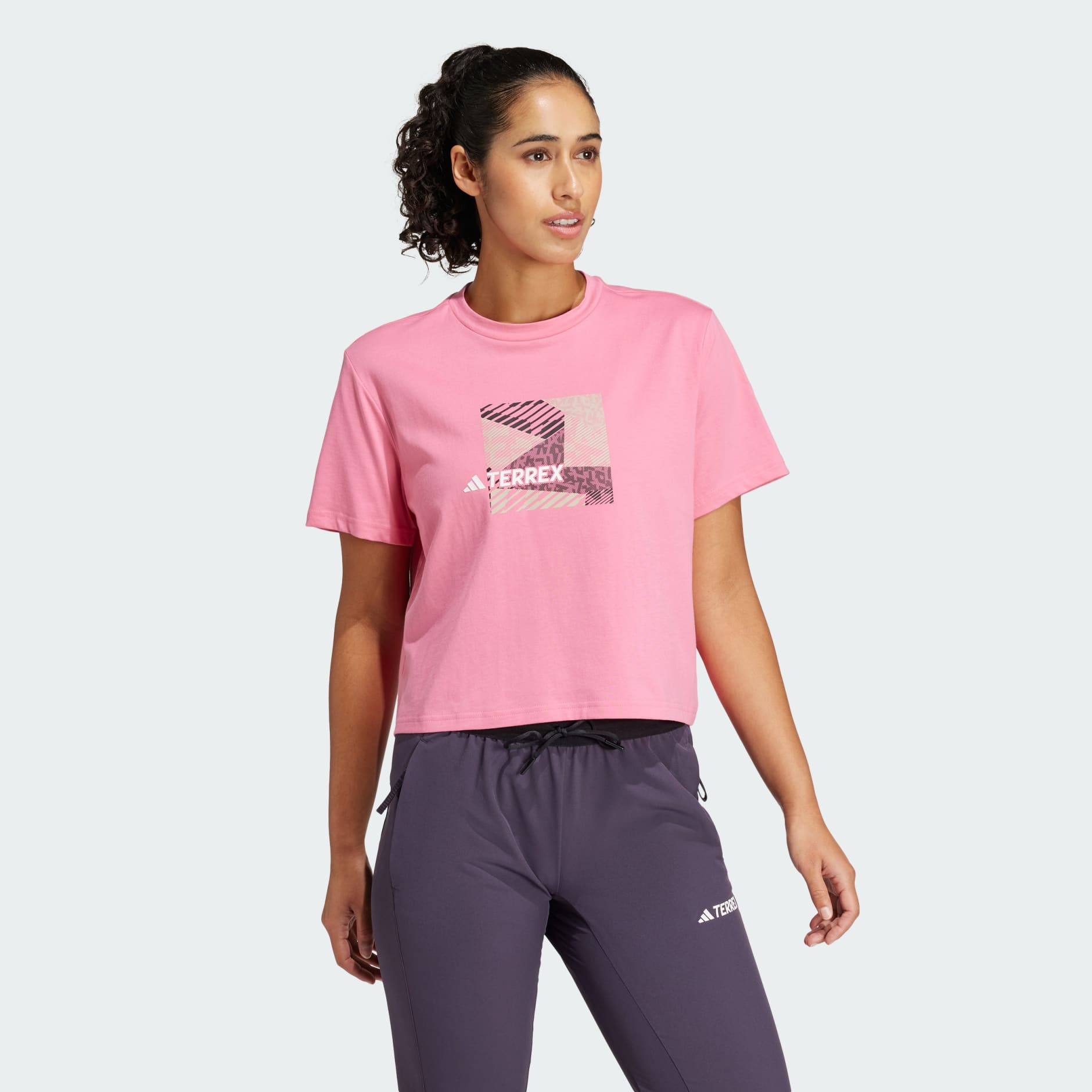 adidas Terrex Graphic Tee - Pink | adidas UAE