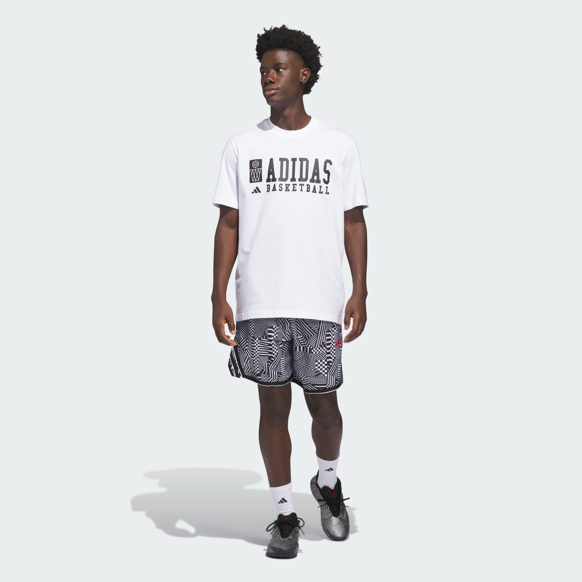 TRICOU CU GRAFICĂ ADIDAS BASKETBALL