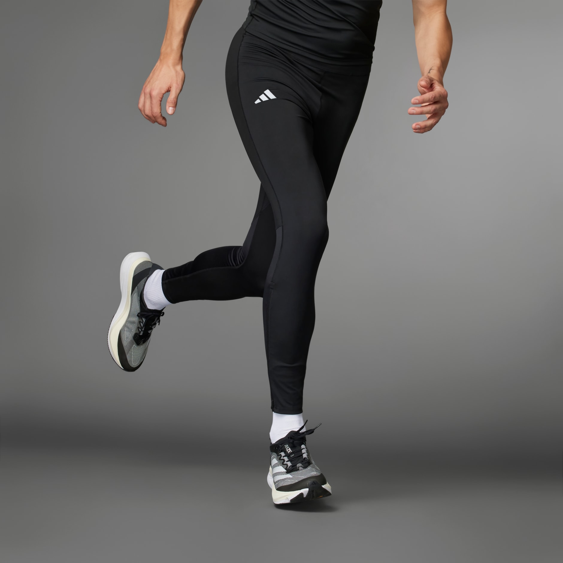 Men's Clothing - Adizero Essentials Running Long Leggings - Black