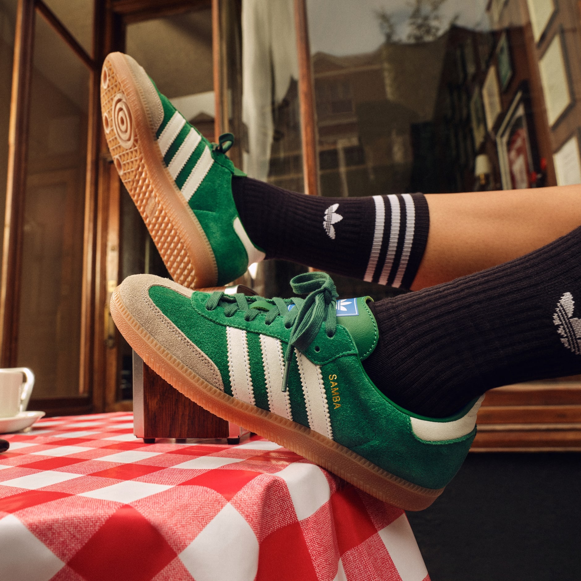 Adidas cheap green originals