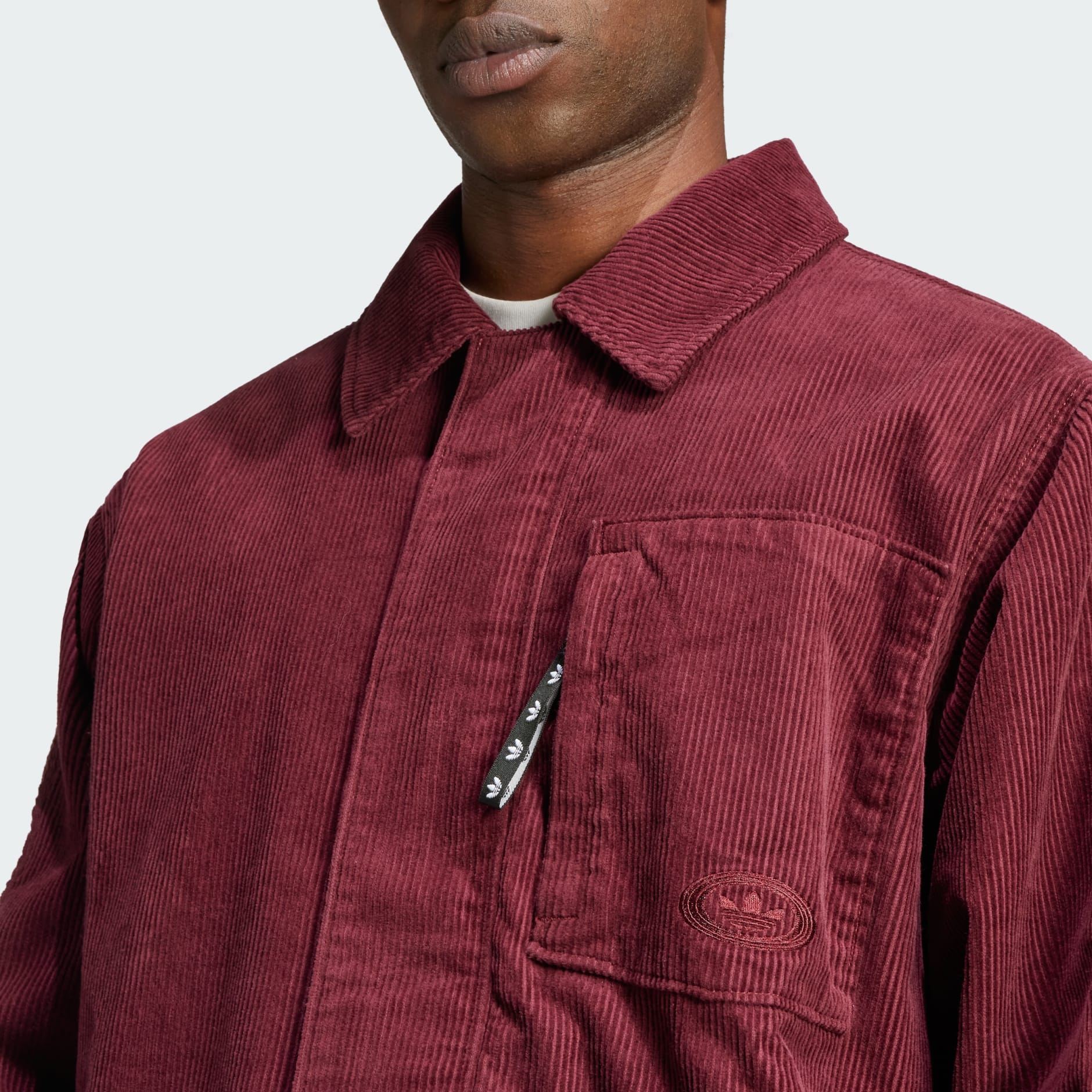 adidas adidas Originals 90s Corduroy Chore Coat - Burgundy | adidas TZ