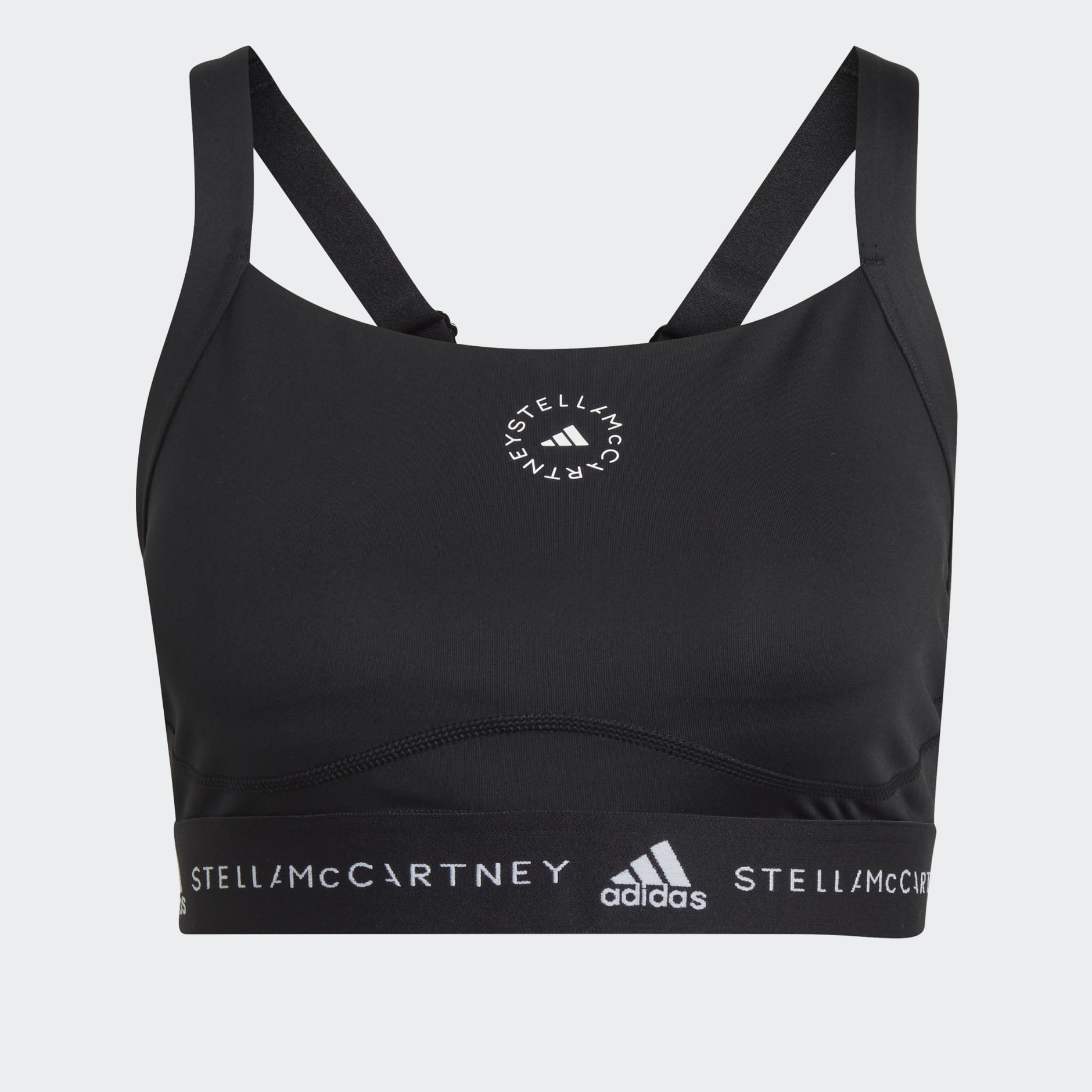 adidas by Stella McCartney Medium support sports bra - black - Zalando.de