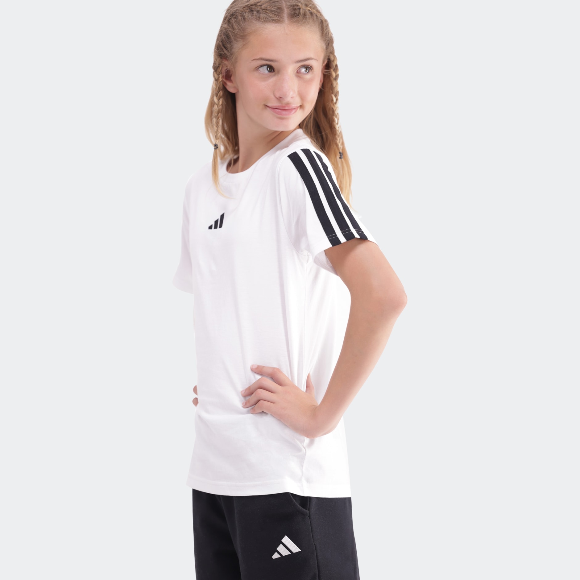 Essentials 3 Stripe Tee Kids