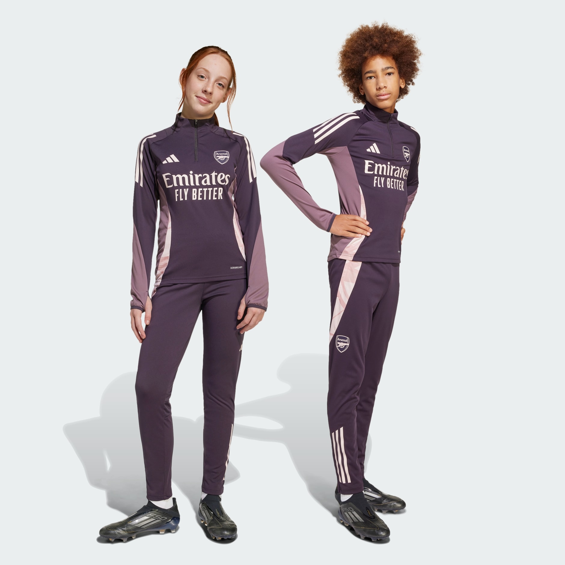 Kids Clothing - Arsenal Tiro 24 Training Pants - Purple | adidas Oman