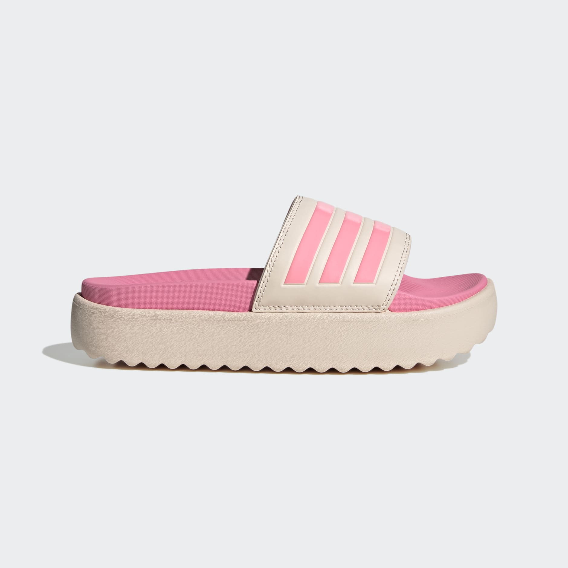 Shoes - Adilette Platform Slides - Pink | adidas Saudi Arabia
