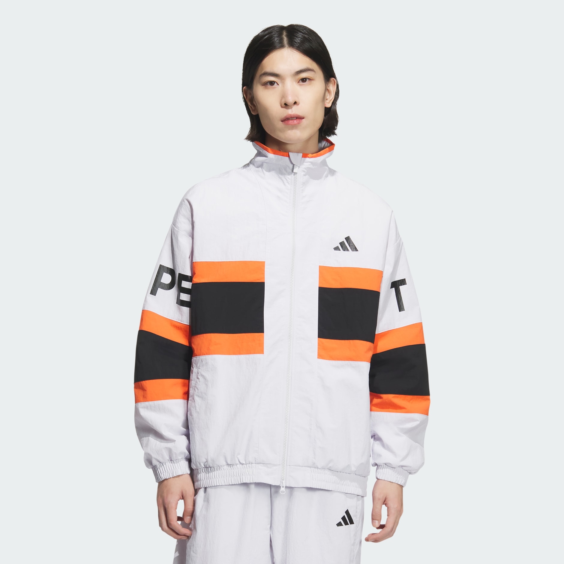 Wording Pack Loose Fit Mesh-Lined Woven Jacket - Grey | adidas