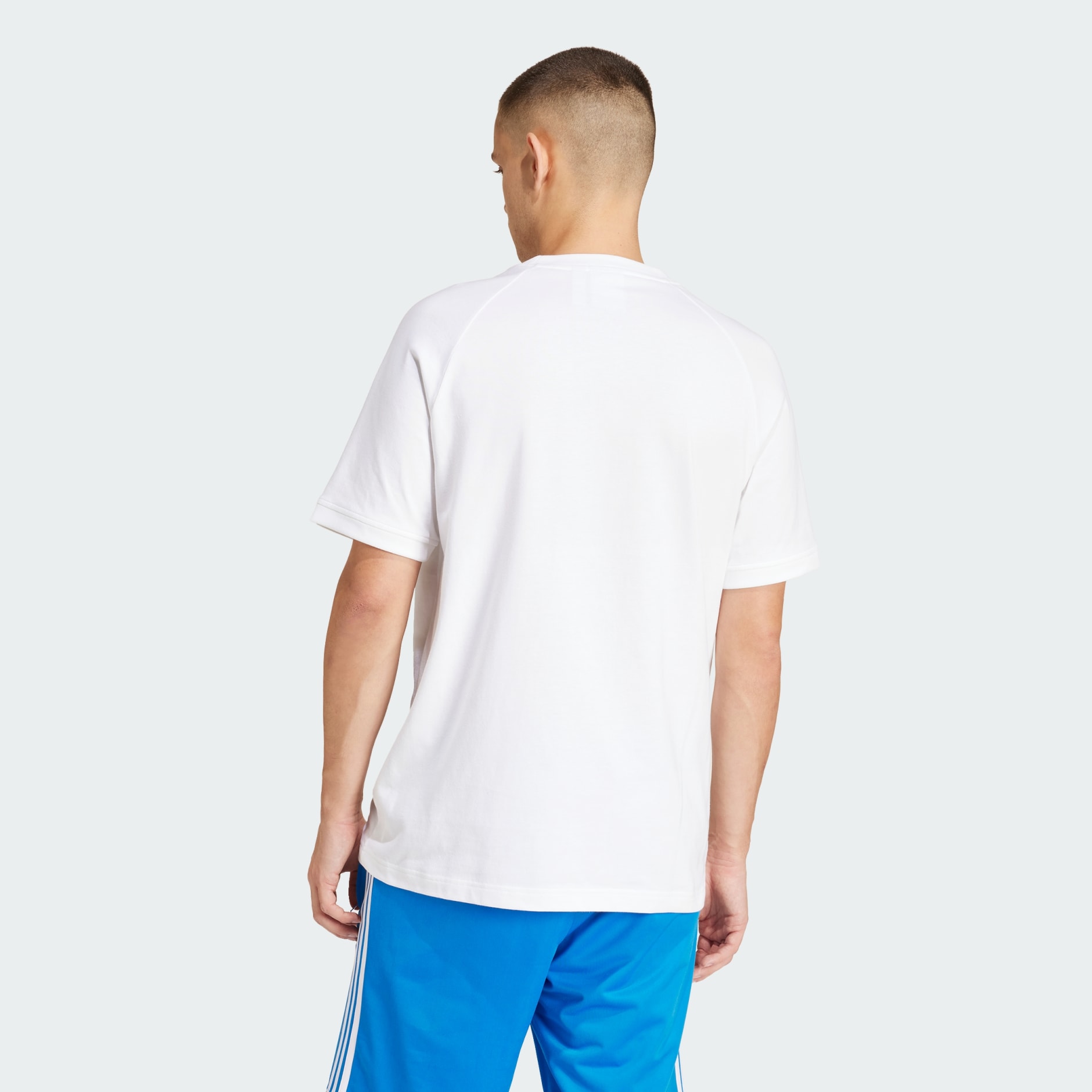 Adidas originals retro t best sale shirt white