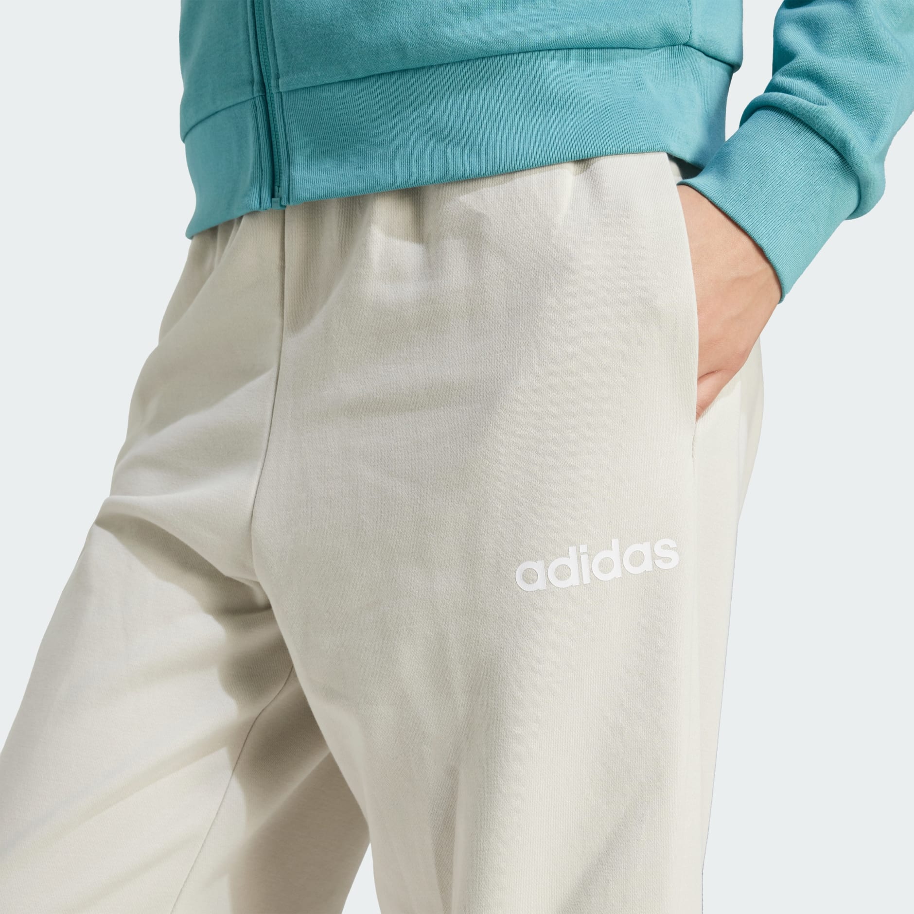 Hlače Essentials Linear French Terry Cuffed