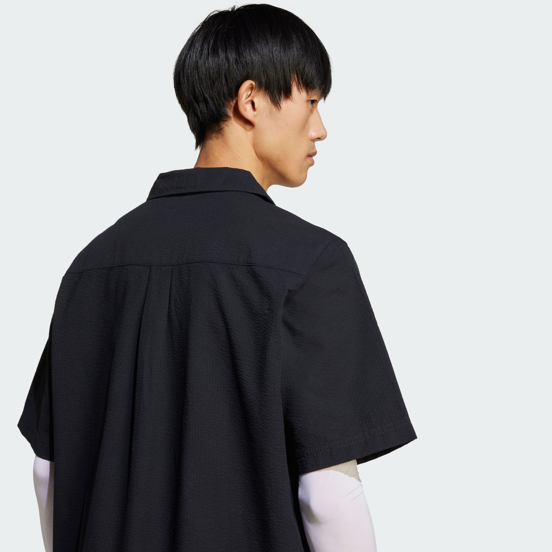 Cămașă cu m&acirc;necă scurtă Seersucker Essentials