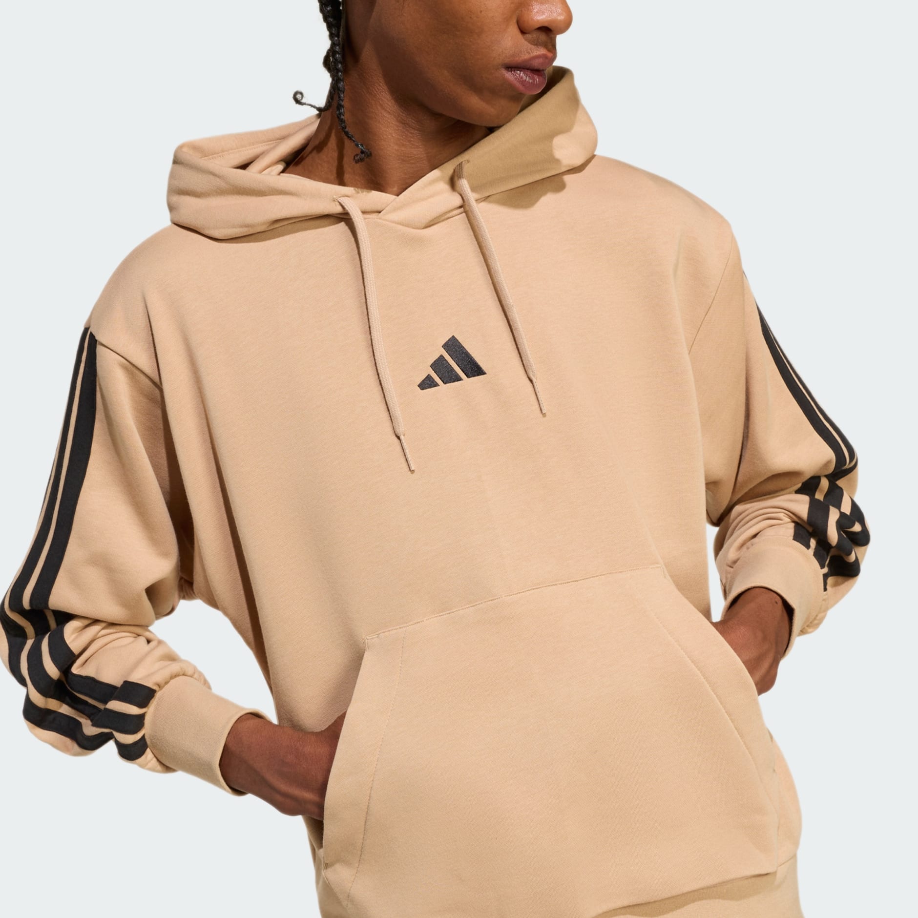 Essentials 3-Stripes French Terry Hoodie