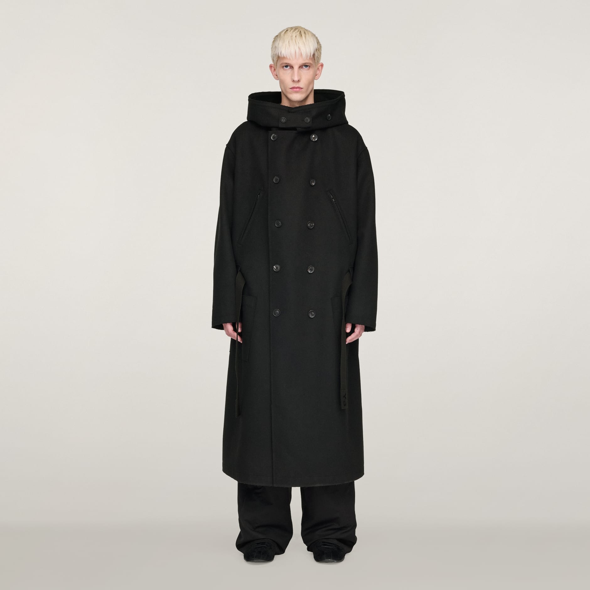 Palton Y-3 Bonded din melton