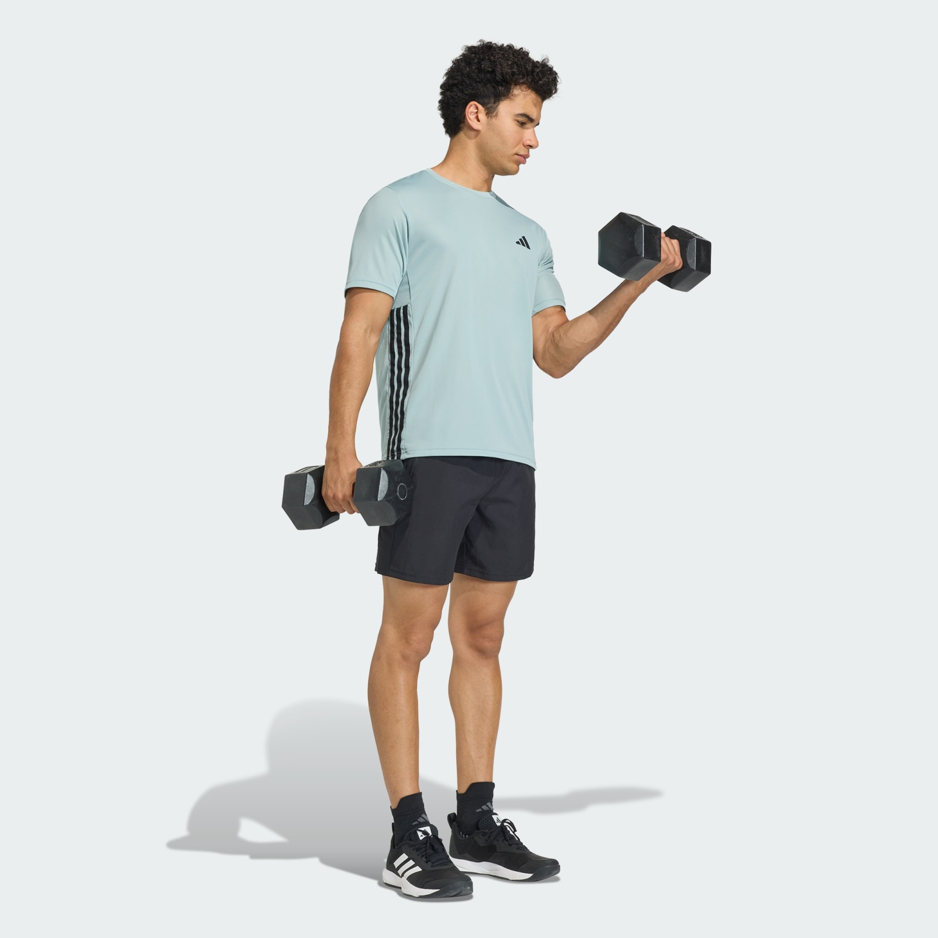 WORKOUT ESSENTIALS BASE 3-STRIPES T-SHIRT