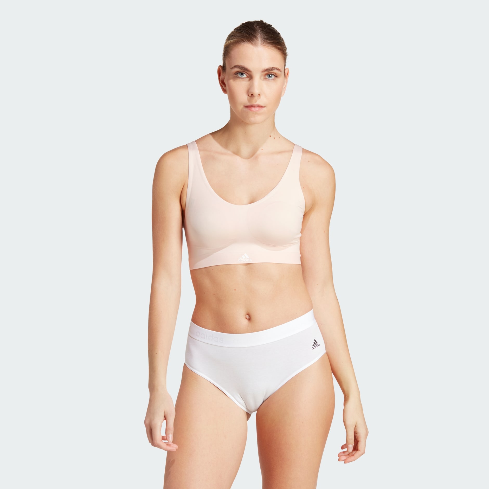 adidas Active Micro Flex Naked Seamless Two-Ply Bra - Pink | adidas TZ