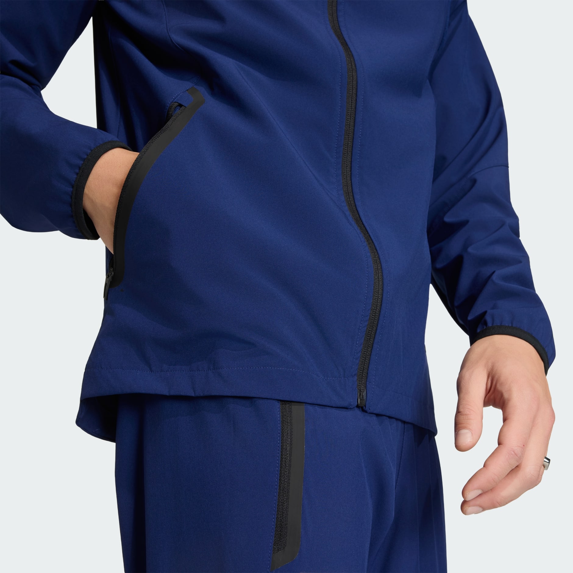 Japan Tiro Travel Full Zip Windbreaker - Blue | adidas Hong Kong