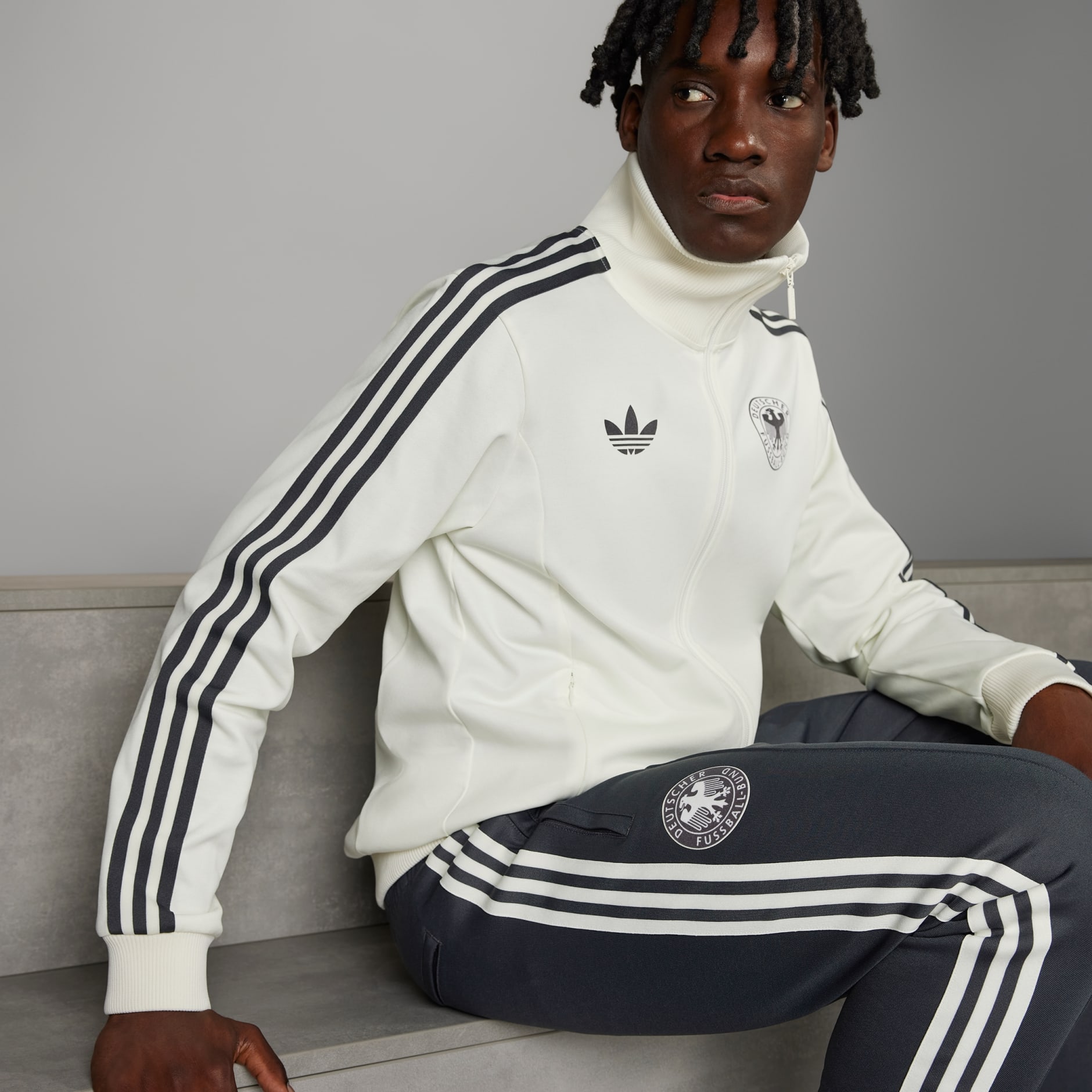 Clothing - Germany Beckenbauer Track Pants - Black | adidas South Africa