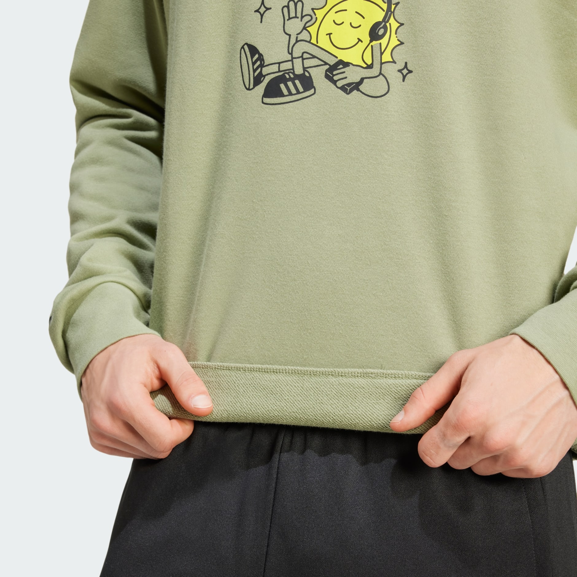 Positivity Graphic Crew Sweatshirt