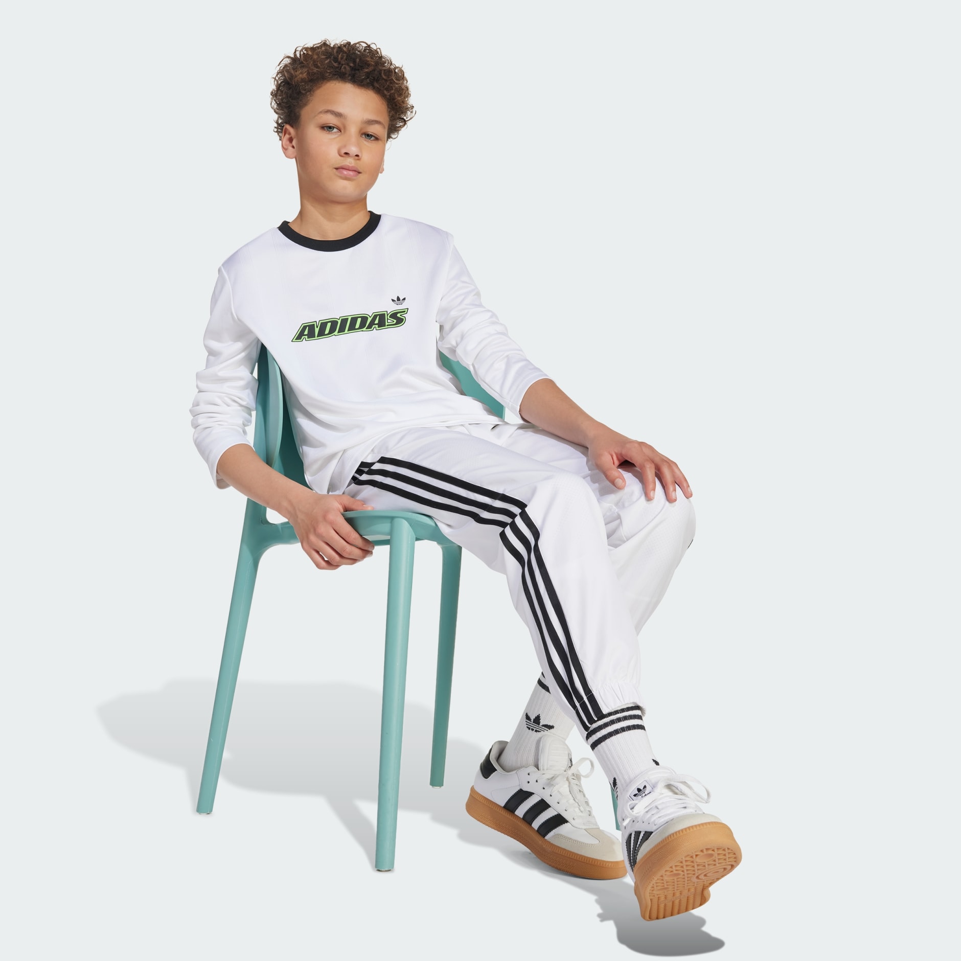Kids Clothing - Longsleeve Tee Kids - White | adidas Qatar