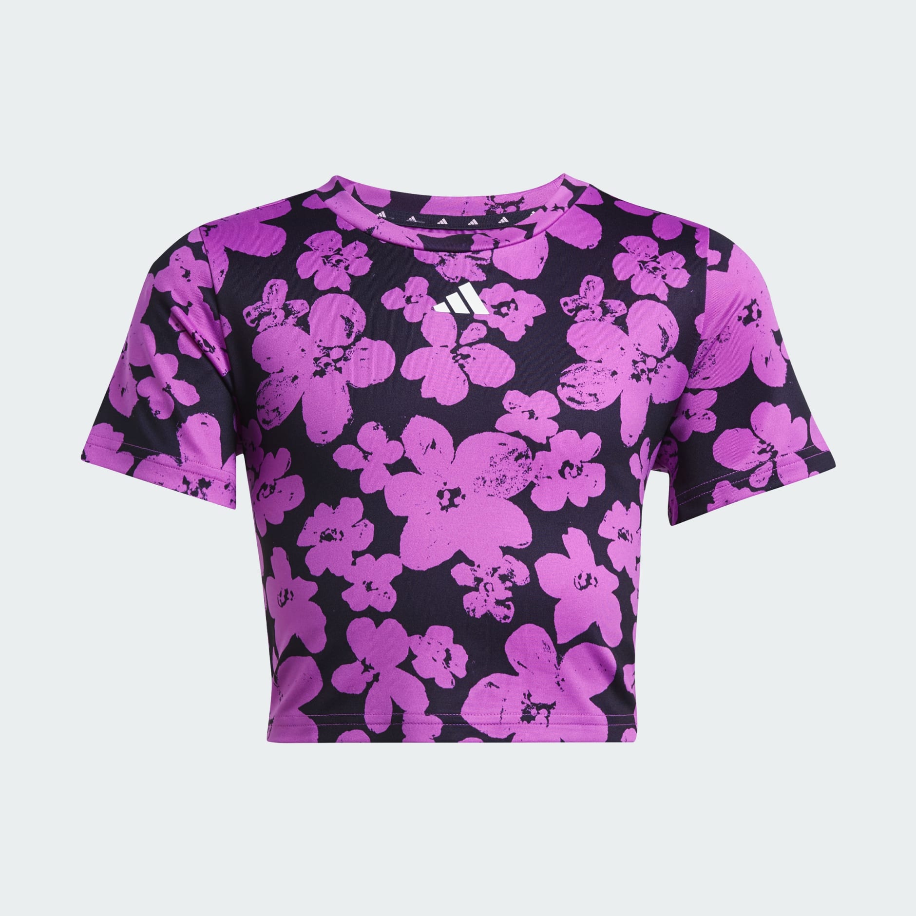 Train Essentials Seasonal Printed Cropped Training Tee Kids