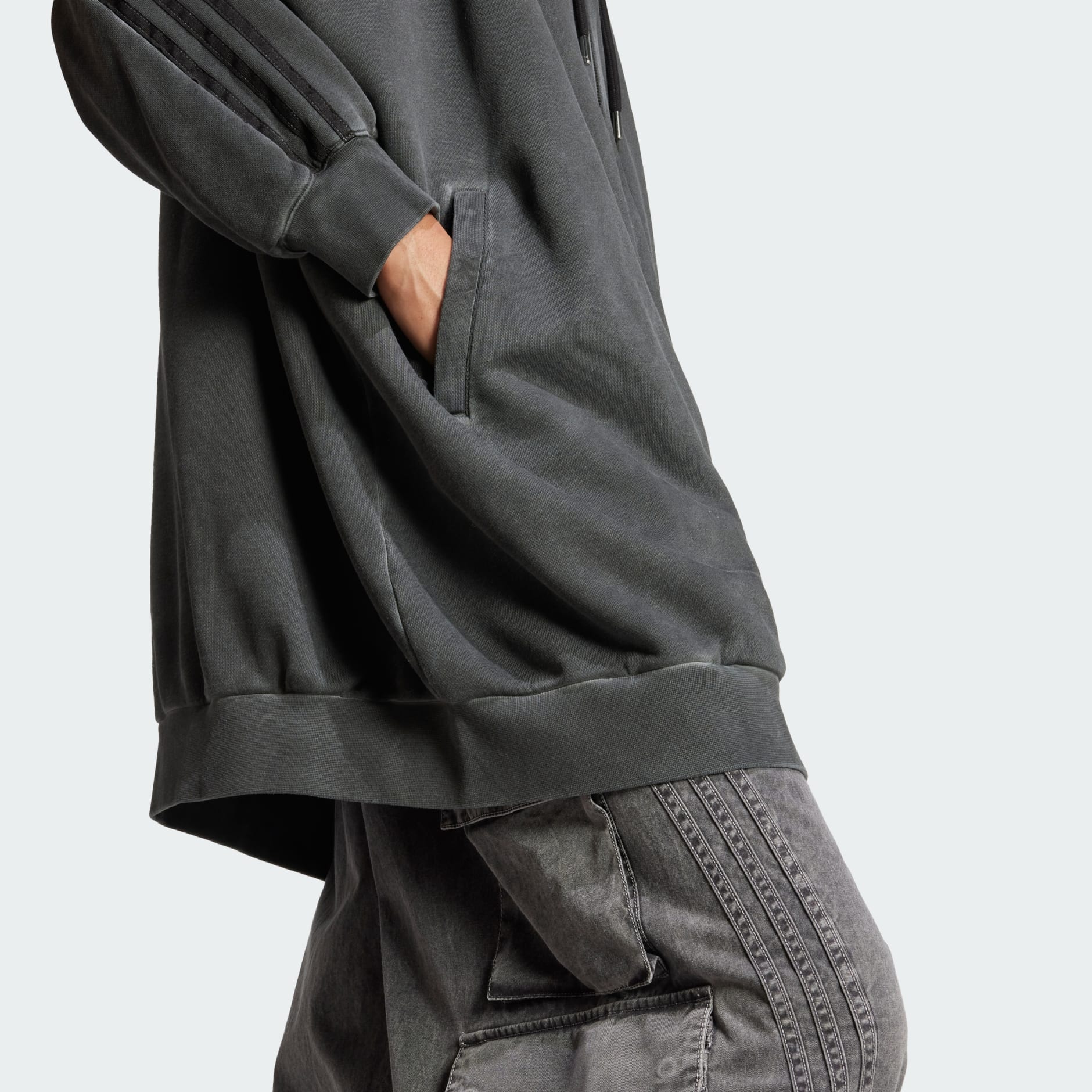 Adilenium Season 2 Washed Oversized Full-Zip Hoodie (Gender