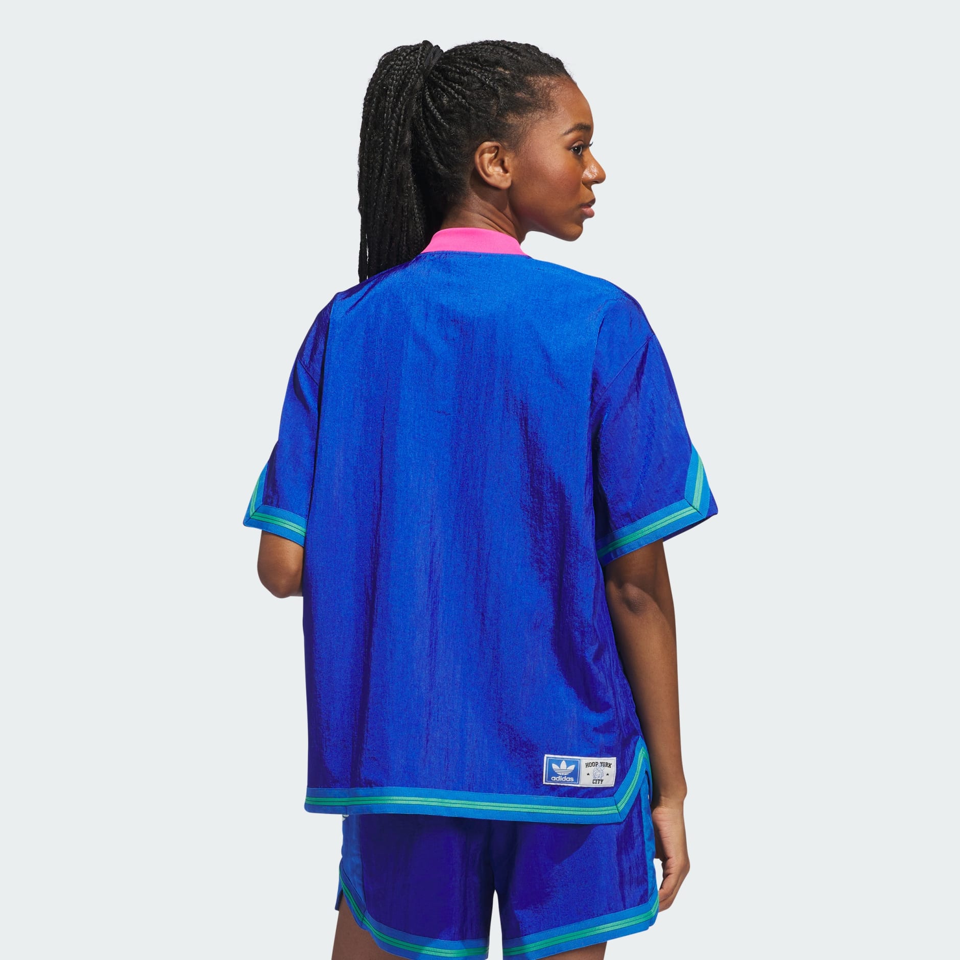 【adidas】ユニセックス◇ HOOP YORK CITY WARM-UP TOP 半袖 All products - Hoop York City Short Sleeve Warm-Up Top