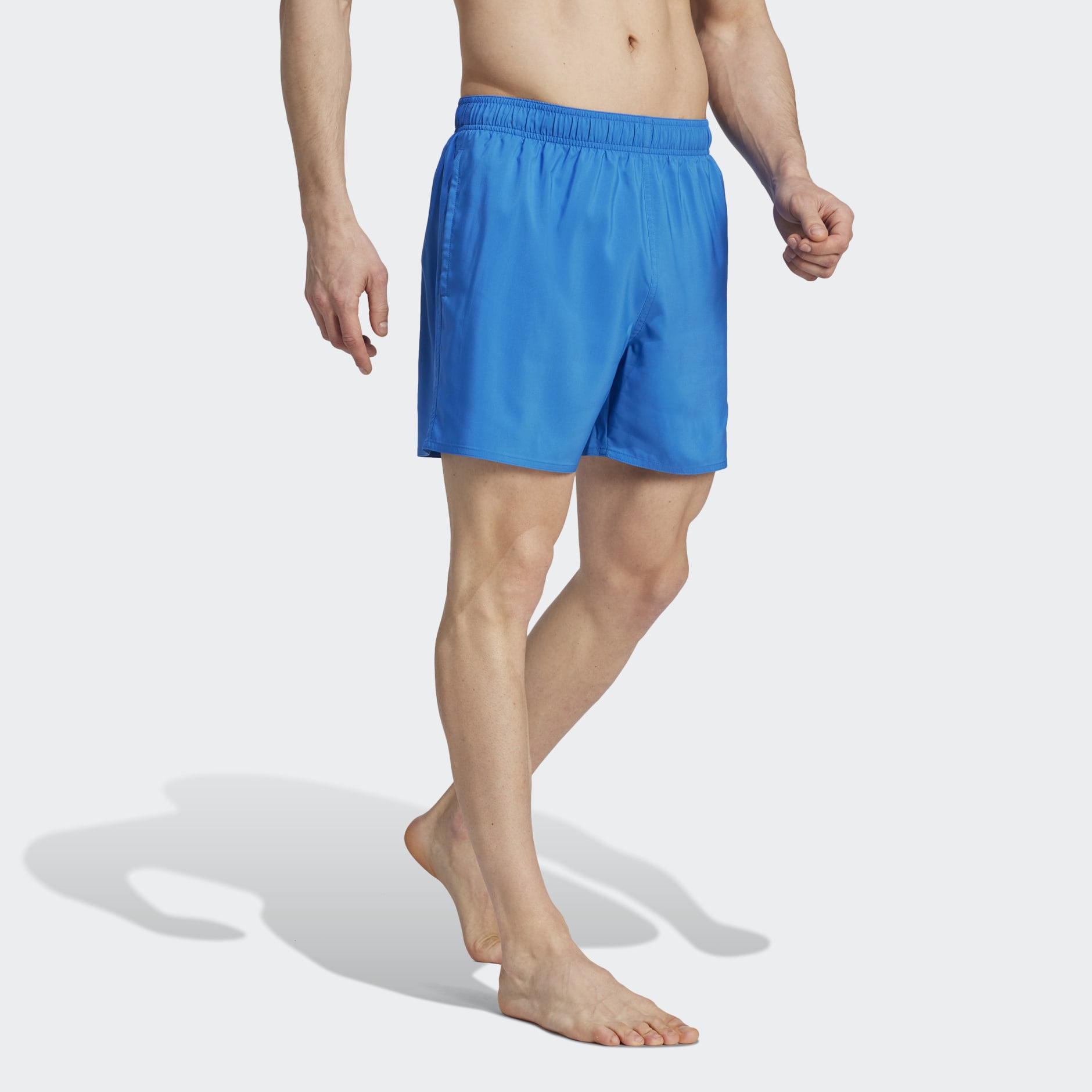 Clothing - Solid CLX Short-Length Swim Shorts - Blue | adidas South Africa