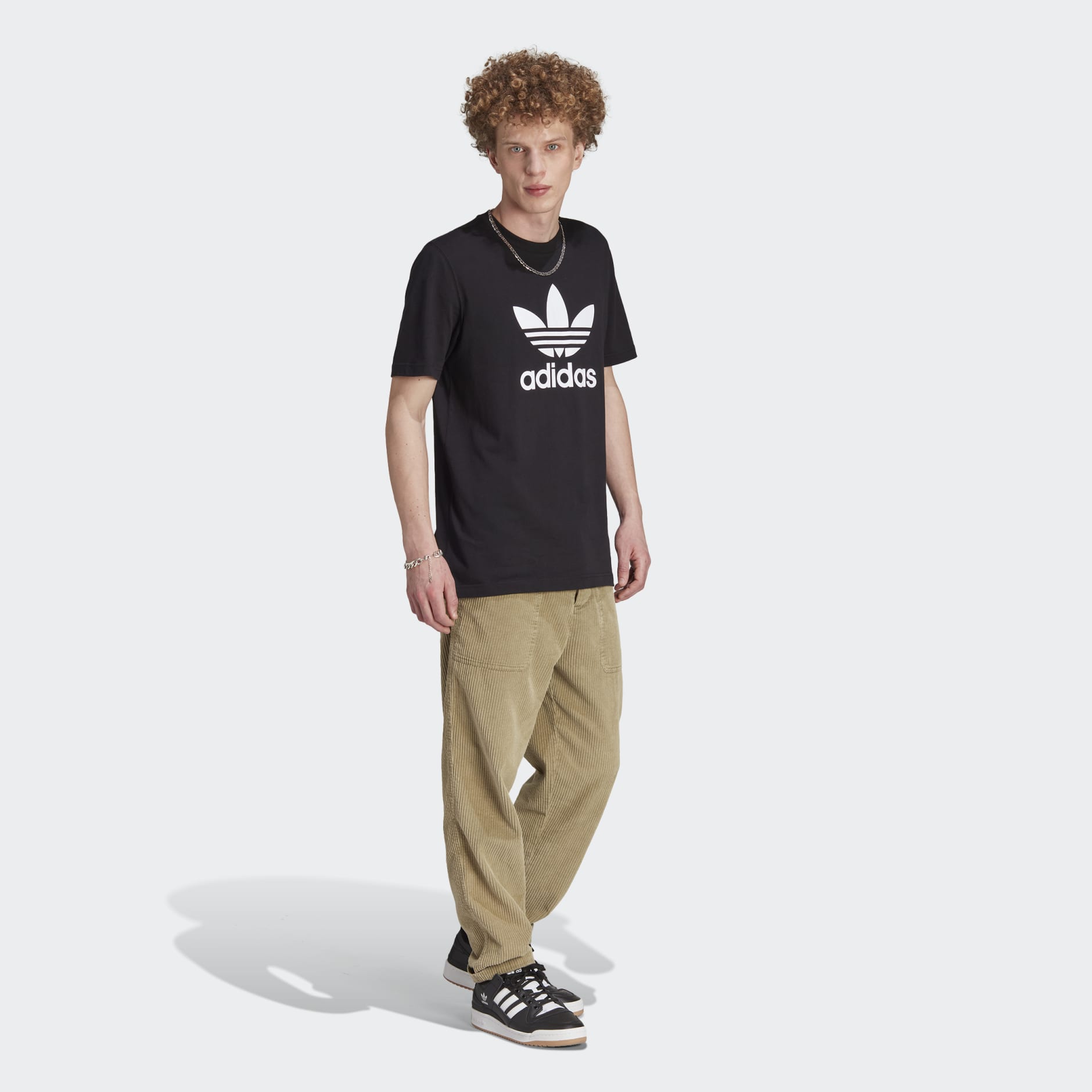 Adidas Adicolor Classics Trefoil Tee - Black | Adidas LK