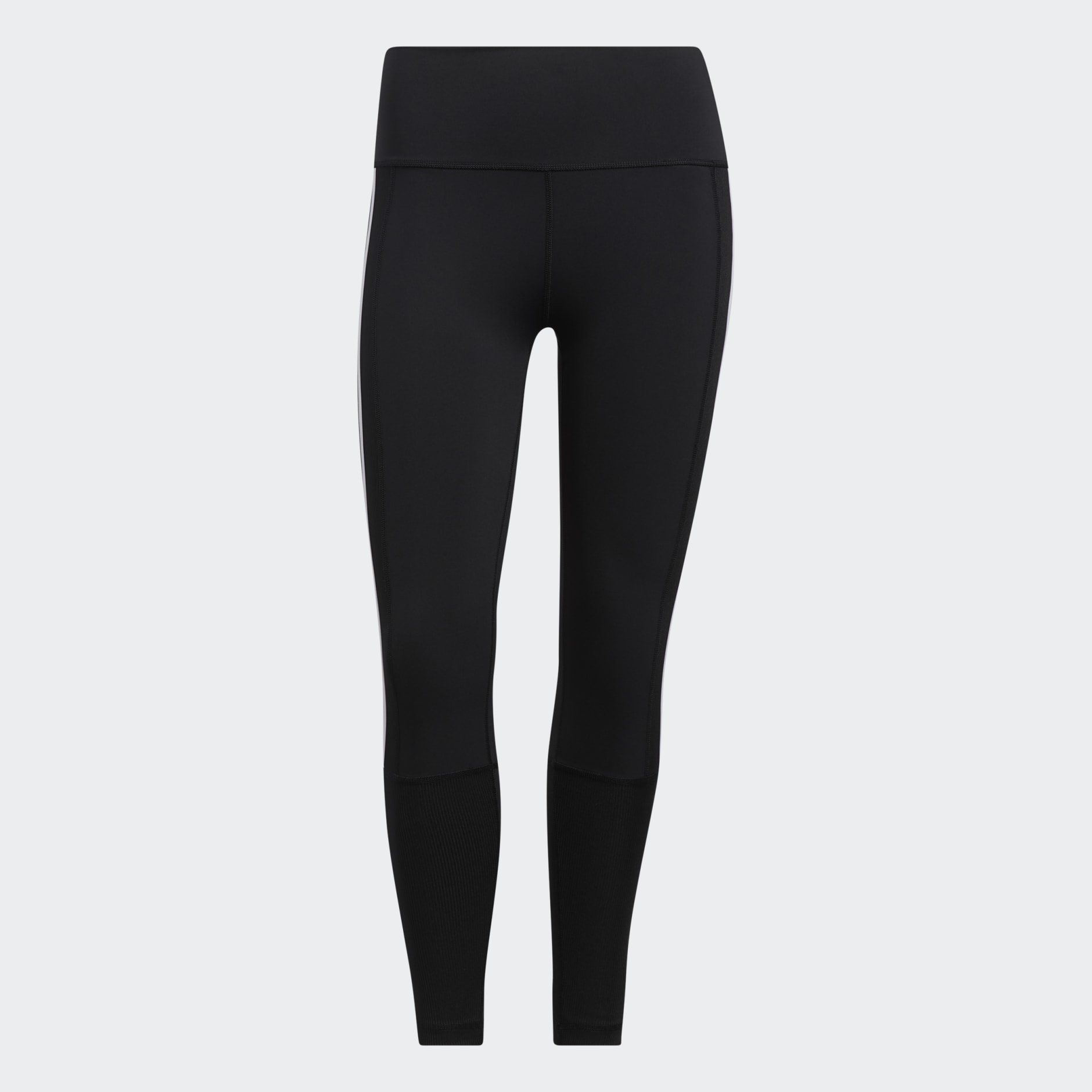 Believe This 2.0 3-Stripes Ribbed 7/8 Tights
