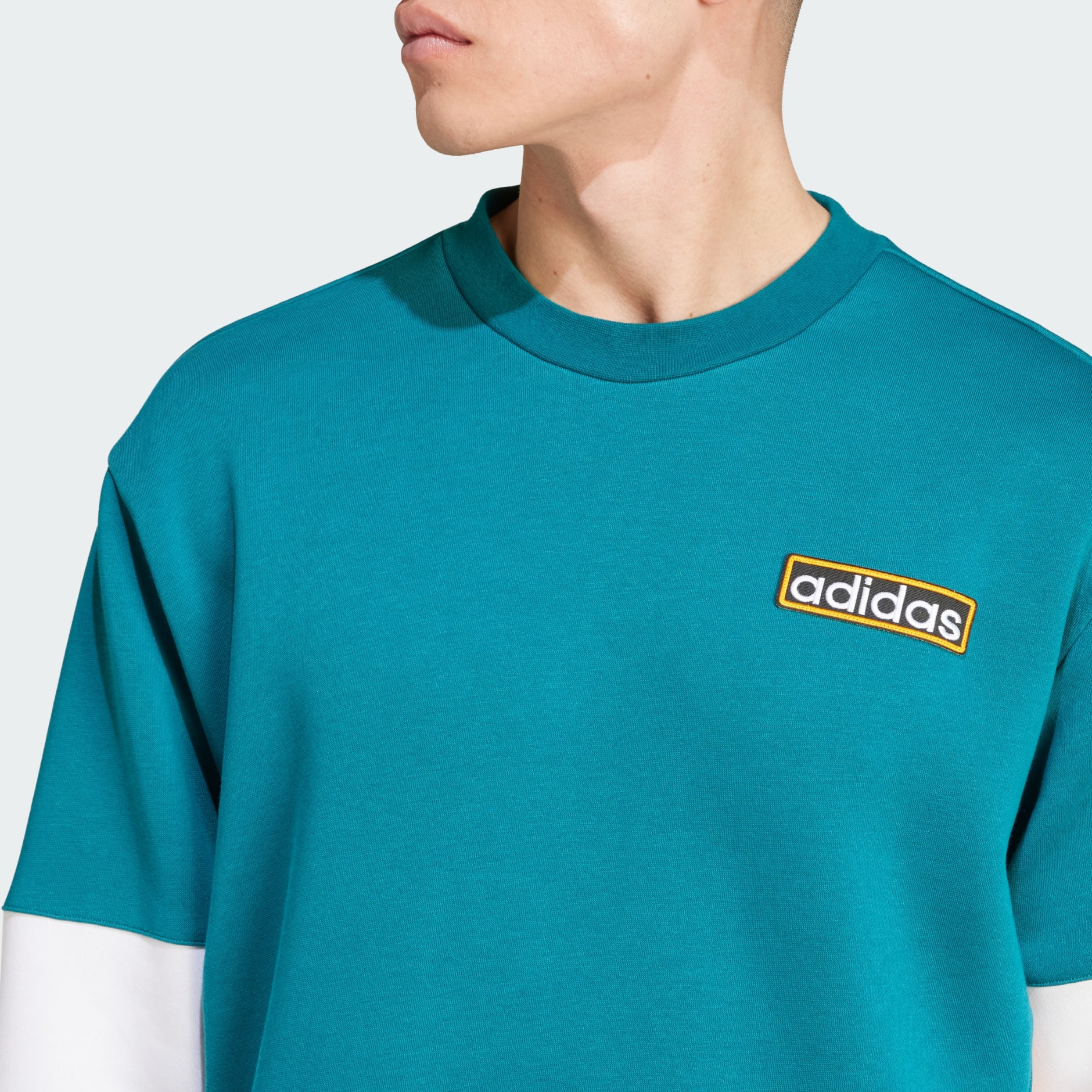 adidas Adibreak Crew Sweatshirt Turquoise adidas TZ